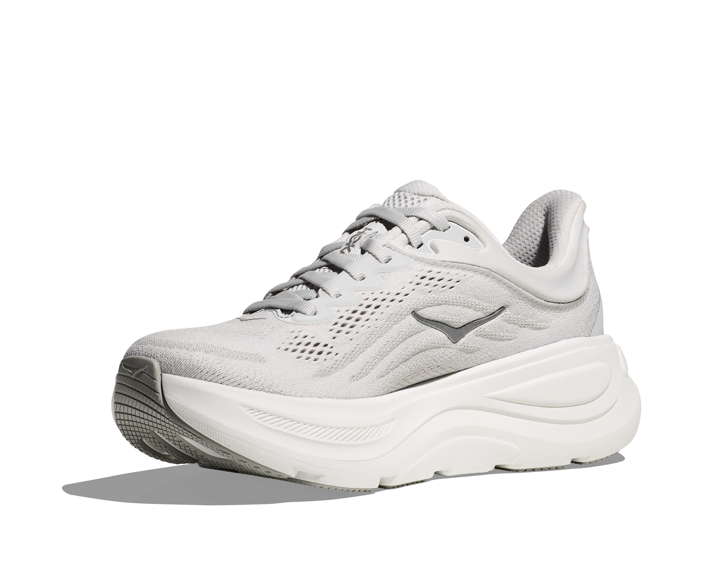 Hoka Women's Bondi 9 Running Shoes - Stardust/Silver | Cushioned Comfort for Road Running, Walking & All-Day Wear