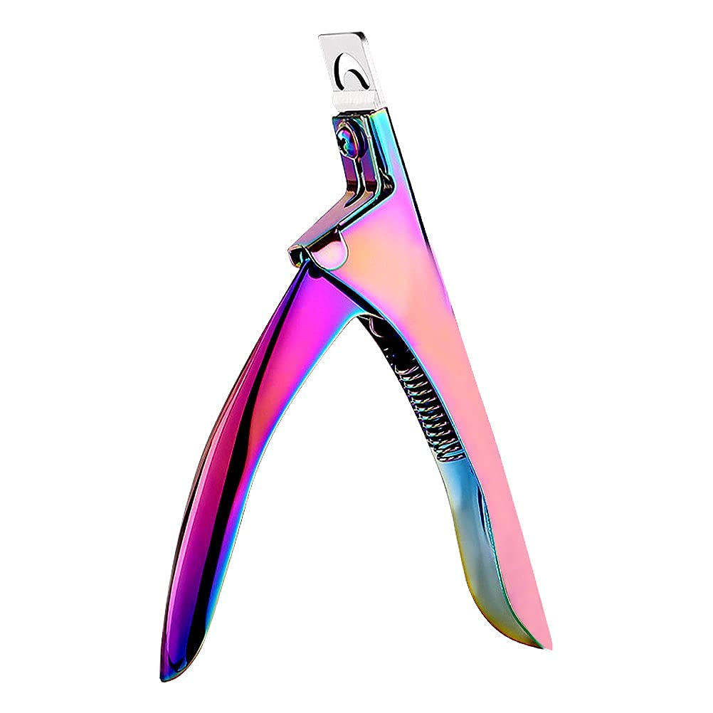 AISHU Acrylic False Nail Clippers - Professional Rainbow Nail Tip Cutter for Acrylic Nails, Manicure Tool for Salon & Home Nail Art | Perfect for DIY Nail Extensions & French Tips