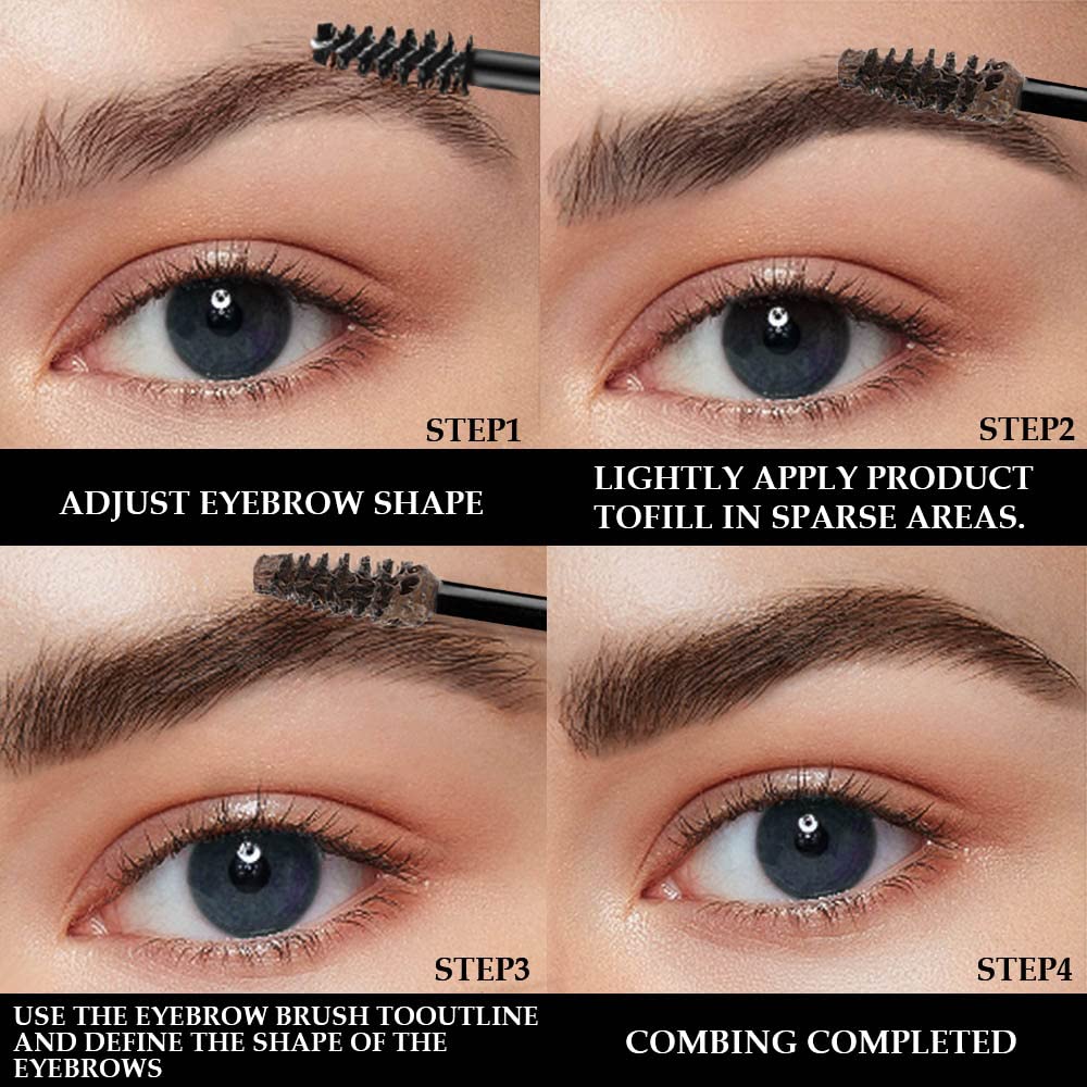 Kaely Thickening Brow Mascara - Waterproof Tinted Eyebrow Gel for Natural Looking Brows, Vegan & Cruelty-Free Eyebrow Makeup (07 Espresso) - Perfect for Daily Use, Special Occasions & On-The-Go Touch Ups