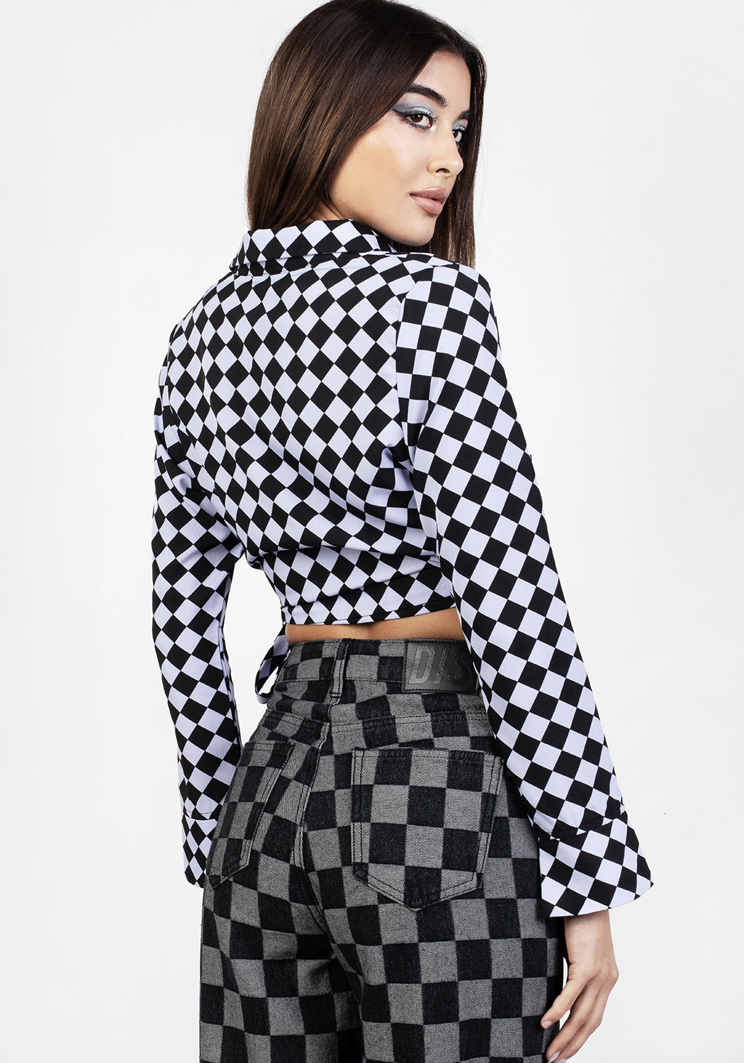 Discordia Collared Wrap Top for Women - Stylish & Comfortable Blouse for Casual Outings, Office Wear & Date Nights
