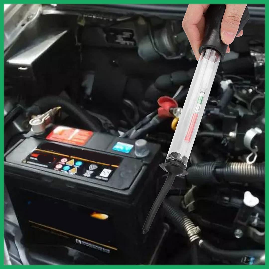 BK JAGAN & CO Battery Hydrometer - Specific Gravity Tester for Lead Acid Batteries (9 Inch Small Size) | Ideal for Automotive, Marine & Solar Battery Maintenance