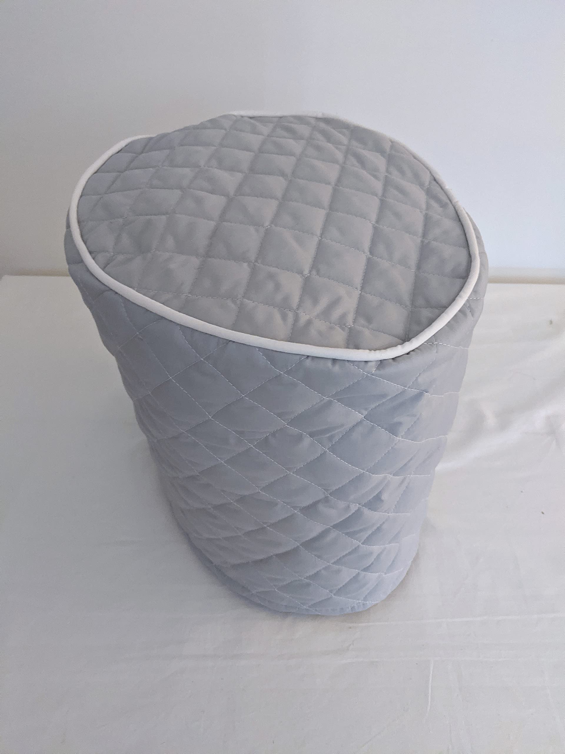 Quilted Slow Cooker Cover for 8Qt Oval Crock Pot - Ash Gray Insulated Protector | Keeps Food Warm & Prevents Dust | Perfect for Kitchens, Parties & Holiday Gatherings