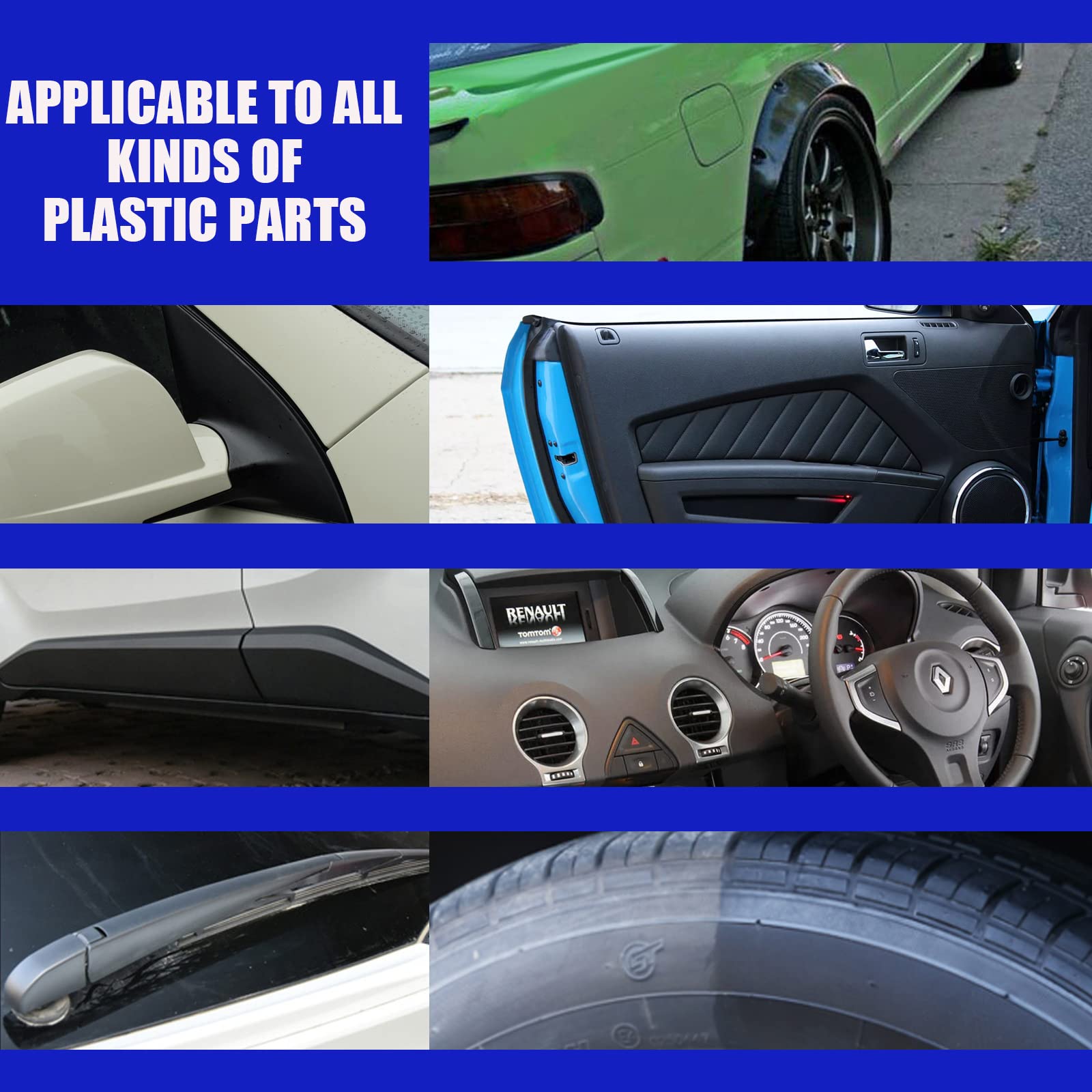 Car Rubber Seal Protectant & Plastic Restorer - 100ml | Prevents Cracking & Drying | Ideal for Car Seals, Trim & Plastic Parts | Long-Lasting Protection for Vehicles