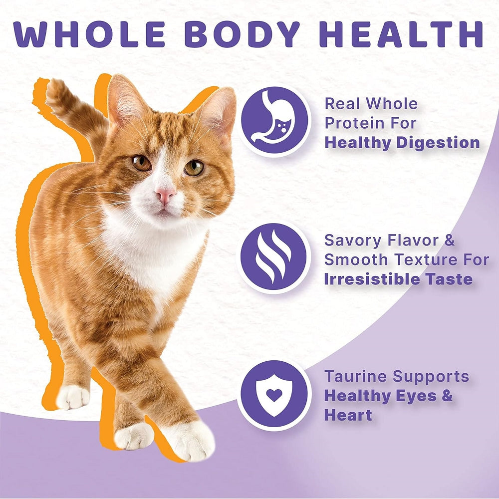 Grain-Free Chicken Recipe Wet Cat Food - High Protein, Natural Ingredients for Adult Cats - Perfect for Indoor Cats & Sensitive Stomachs