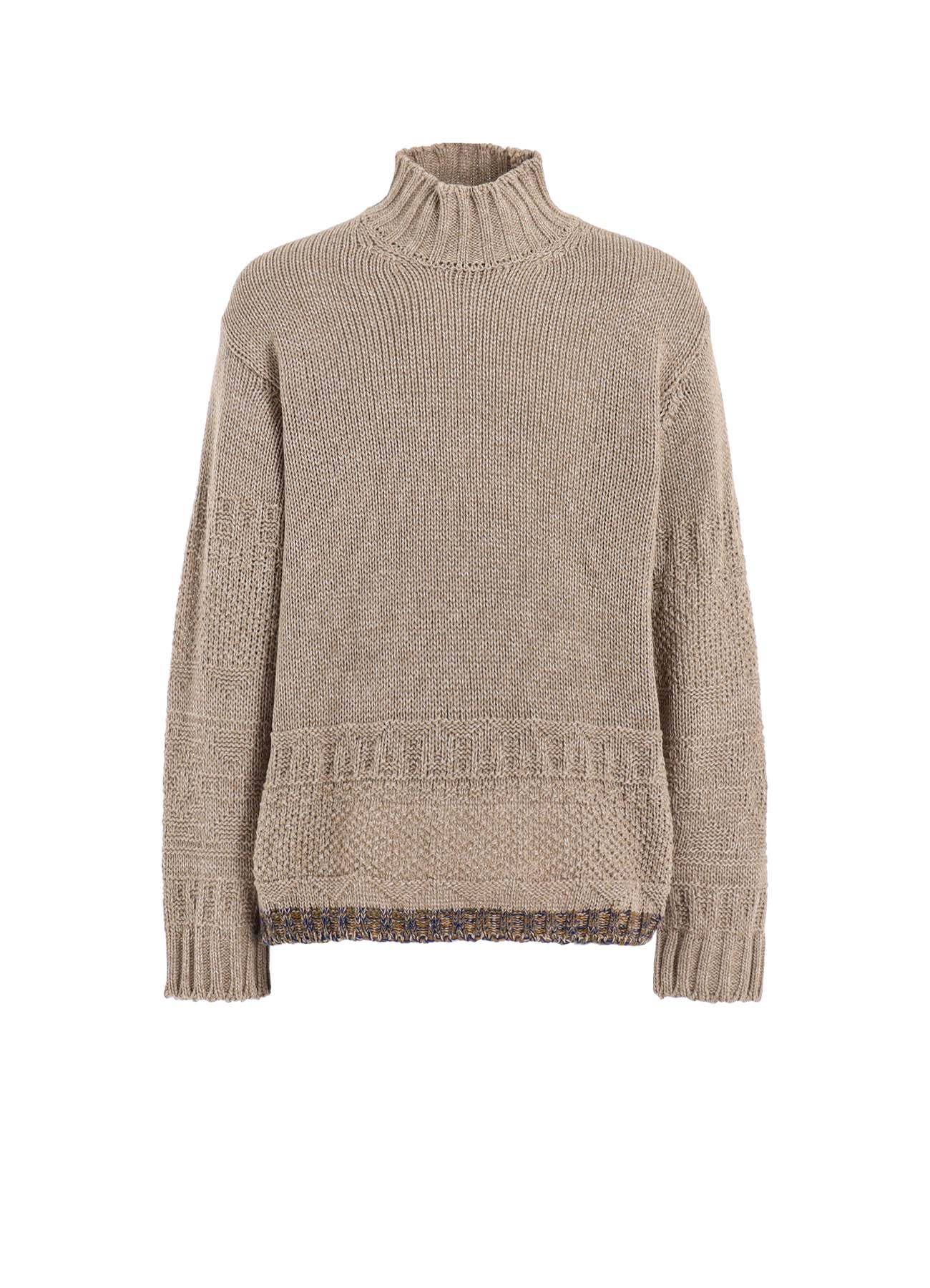 Bulky Wool Lynx High Neck Knit Sweater - Warm Winter Pullover for Women - Cozy Casual & Office Wear