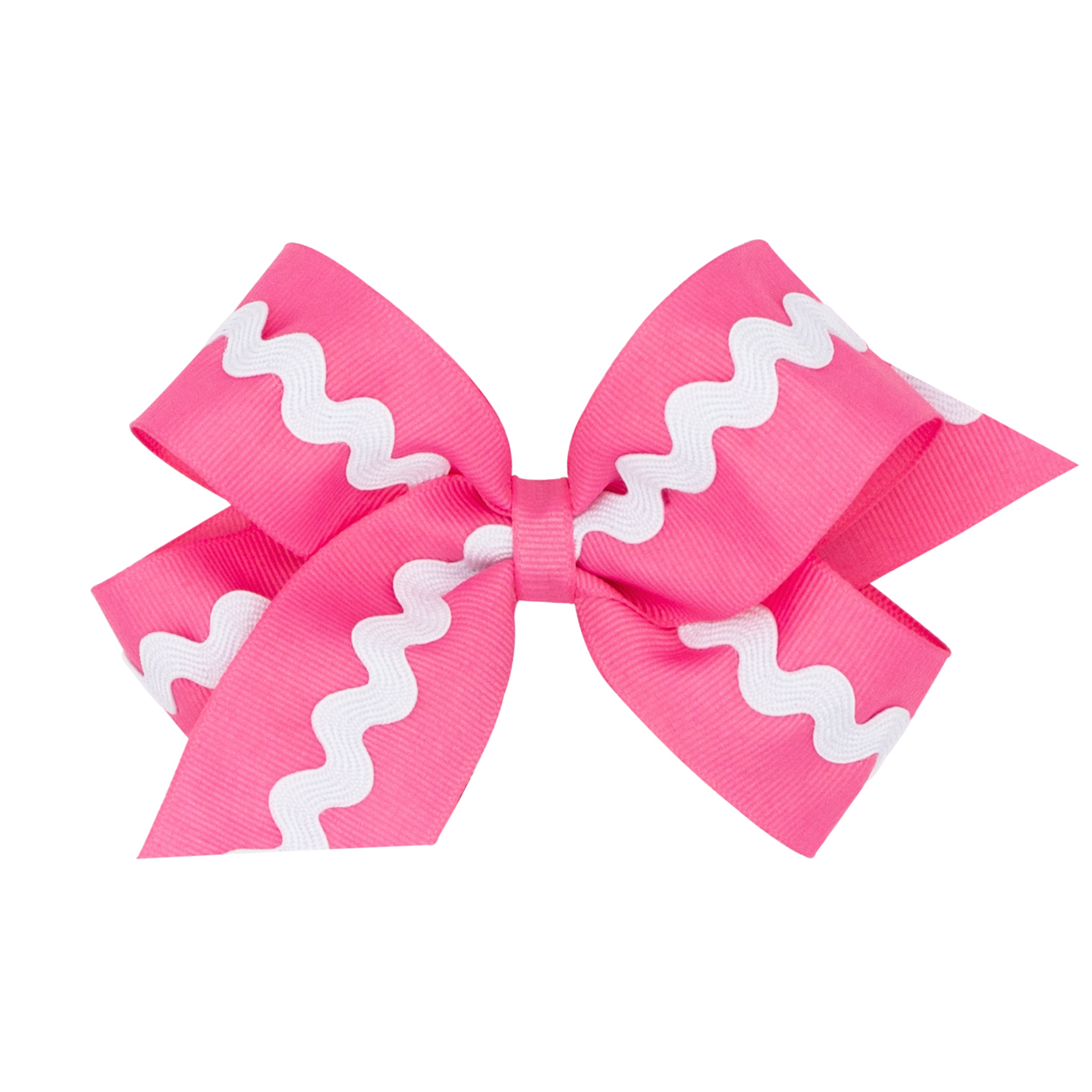 HPK Medium Ric Rac Bow - Decorative Hair Bow for Girls, Women | Perfect for Parties, Weddings, and Special Occasions