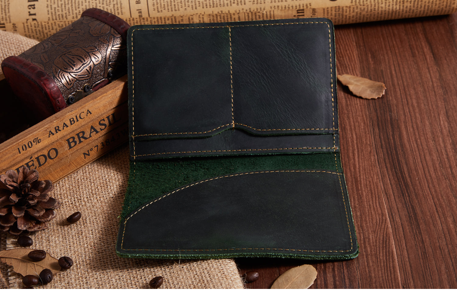 Premium Unisex Dual Fold Passport Holder - RFID Blocking Travel Wallet for Men & Women - Perfect for International Flights, Business Trips & Vacations