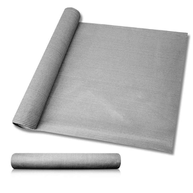 8'x37' Sun Shade Fabric Roll - UV Blocking Shade Cloth for Outdoor Pergola, Patio, Backyard & Garden - Windproof Greenhouse Cover in Light Grey - Perfect for Sun Protection, Privacy Screens & Plant Shading
