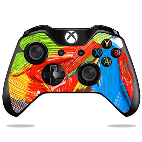 MightySkins Protective Skin Wrap for Microsoft Xbox One & One S Controller - Durable Vinyl Cover with Paint Strokes Design | Perfect for Gaming, Customization & Scratch Protection