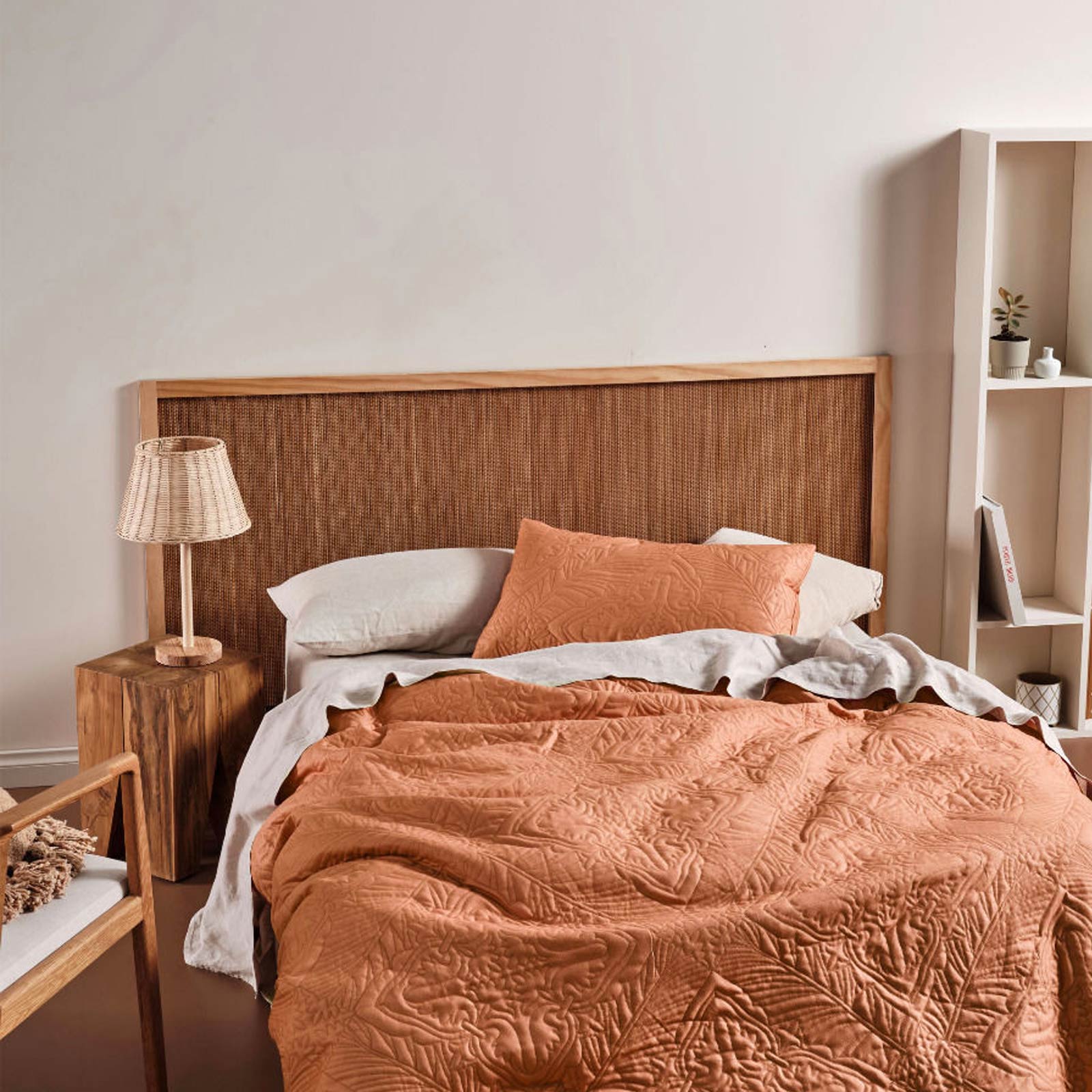 Linen House Isadora Quilt Cover Set in Brandy - Luxury Bedding for Master Bedrooms & Guest Rooms - Soft & Breathable Cotton Quilt Cover for All Seasons