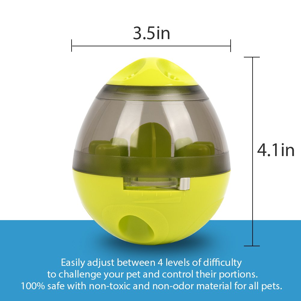 Lesfit Interactive Dog Toys - Enrichment IQ Treat Dispenser Ball for Small Medium Large Dogs | Mental Stimulation Puzzle Toy for Boredom Relief & Training | Indoor Outdoor Use for Playtime & Exercise
