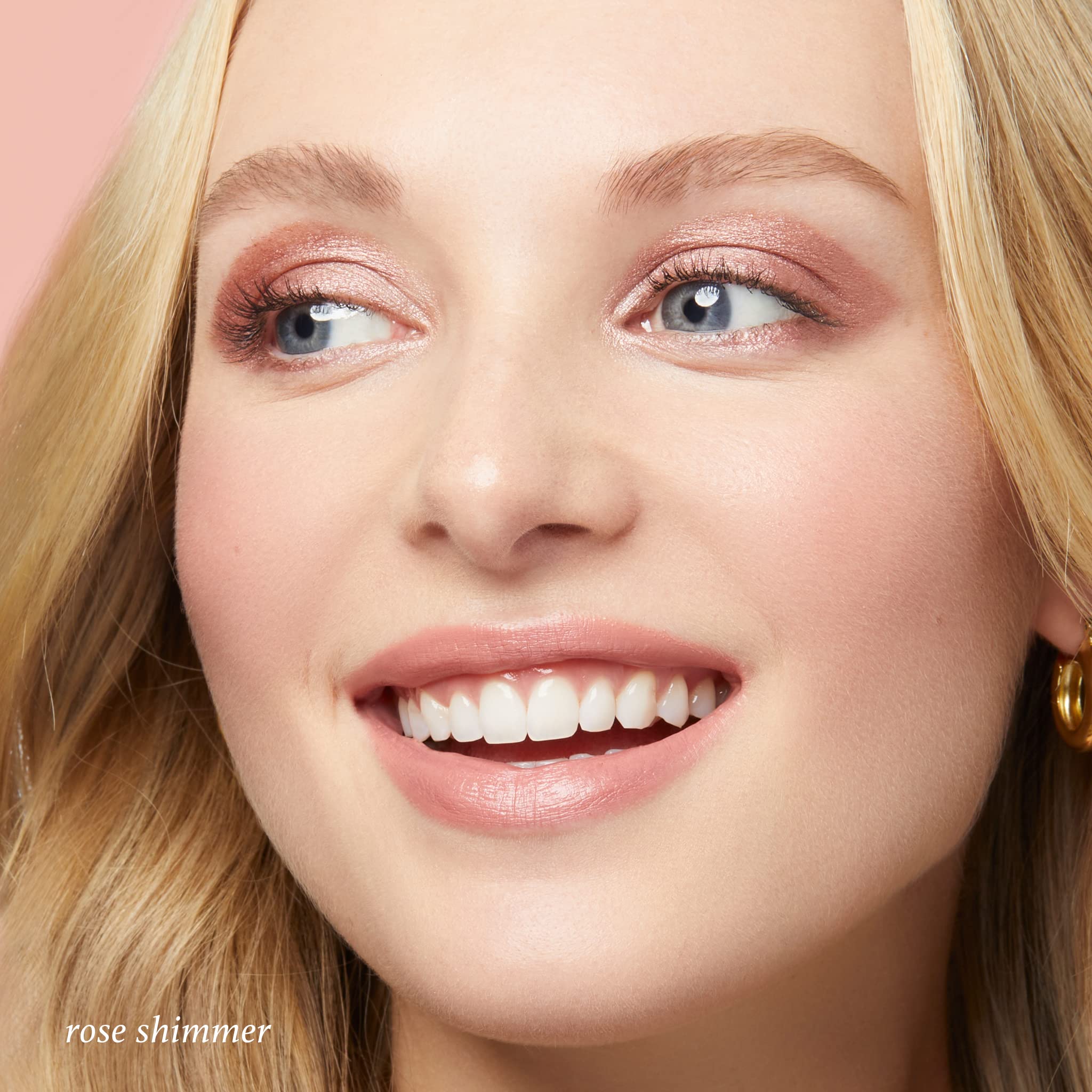 Julep Eyeshadow 101 Crème-to-Powder Waterproof Eyeshadow Stick - Rose Shimmer - Long-Lasting, Crease-Proof Cream Eyeshadow with Built-in Smudger | Perfect for Day to Night Makeup, Parties & Special Occasions