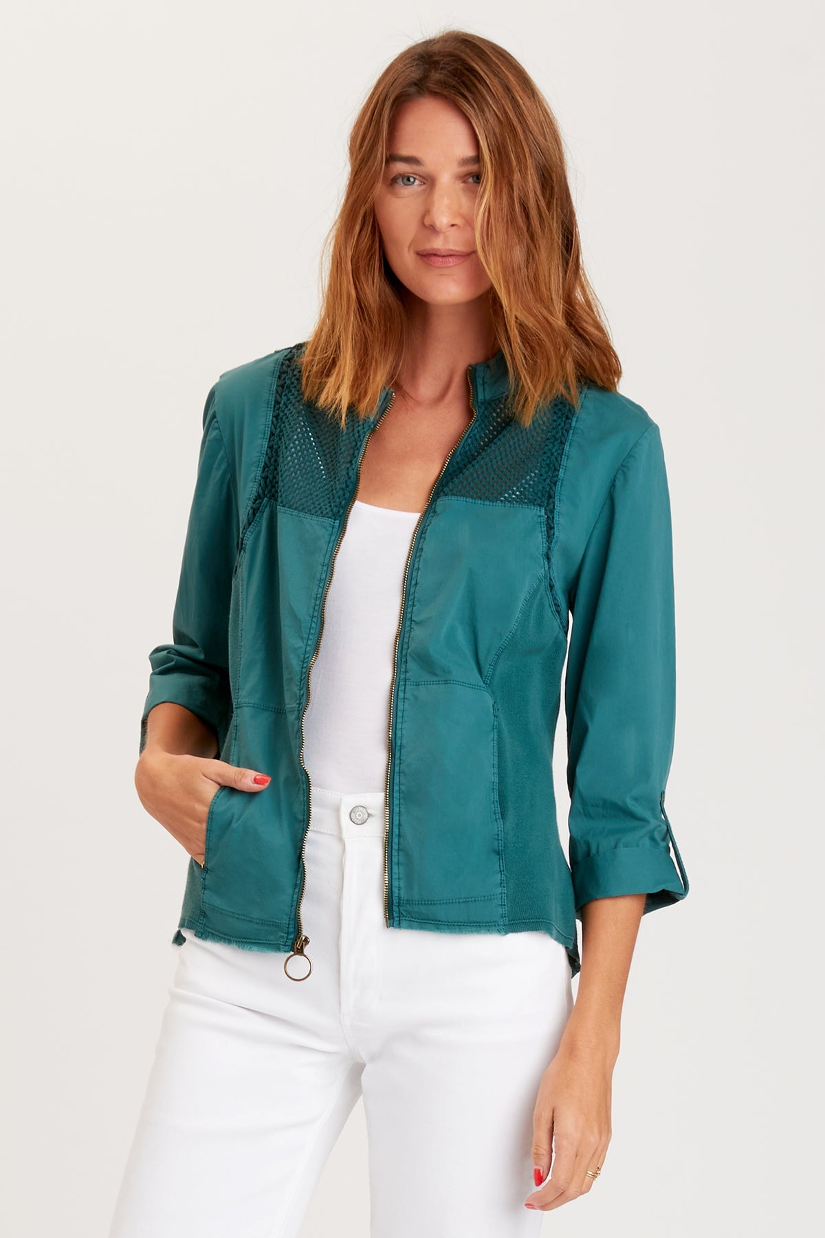 Vintage Teal Archie Jacket - Stylish Pigment-Dyed Outerwear for Men & Women | Perfect for Casual Wear, Outdoor Adventures & Urban Fashion