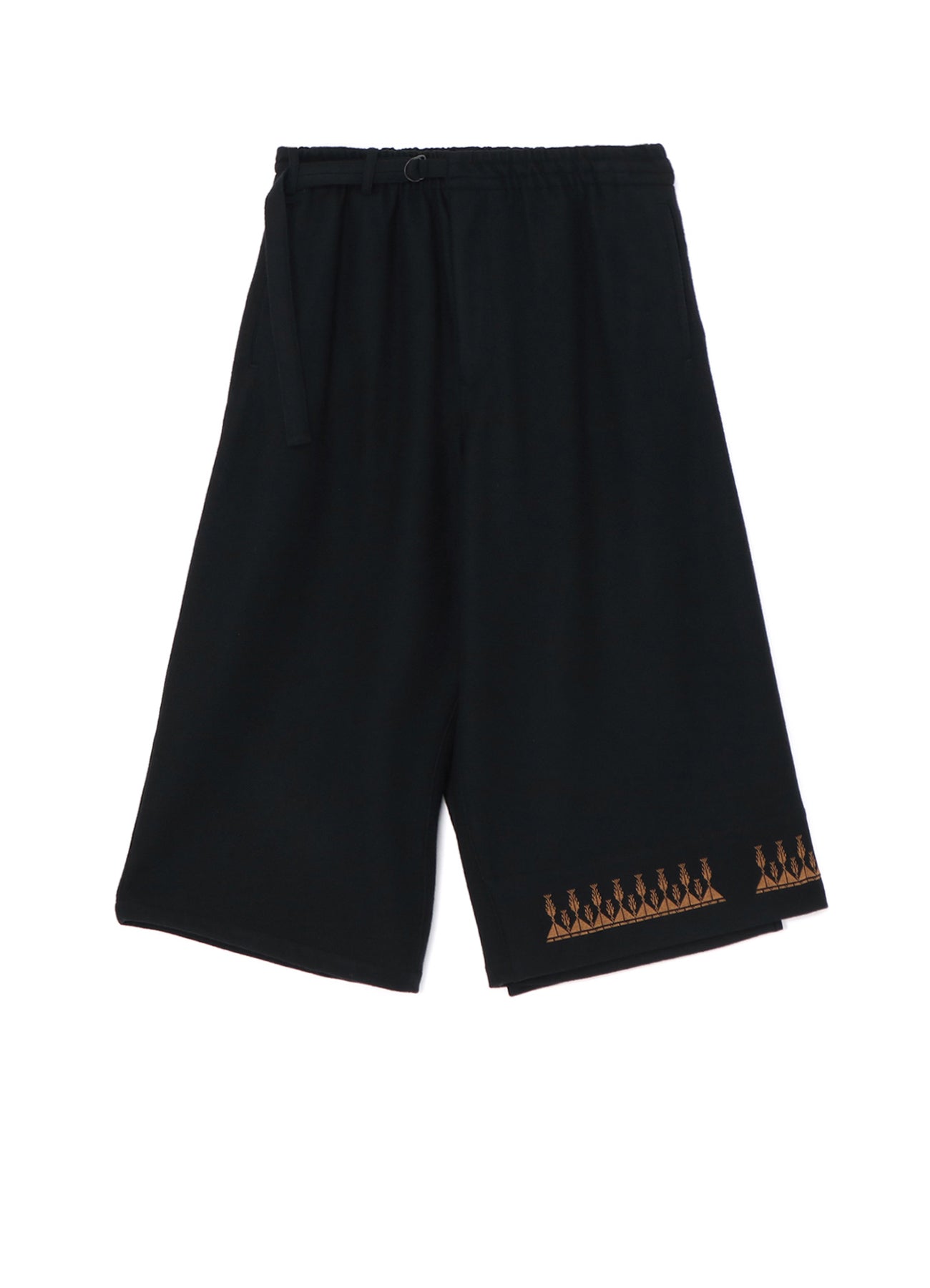 Stylish Compressed Jersey Ethnic Embroidered Wrap Pants for Women - Comfortable & Fashionable Yoga, Lounge, and Travel Pants