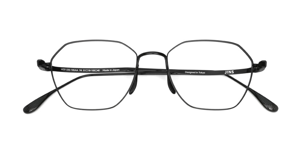 JINS SABAE IPPITSU GEOMETRIC 94 Eyeglasses - Stylish Geometric Frame Glasses for Men & Women - Perfect for Office, Reading & Fashion Accessories