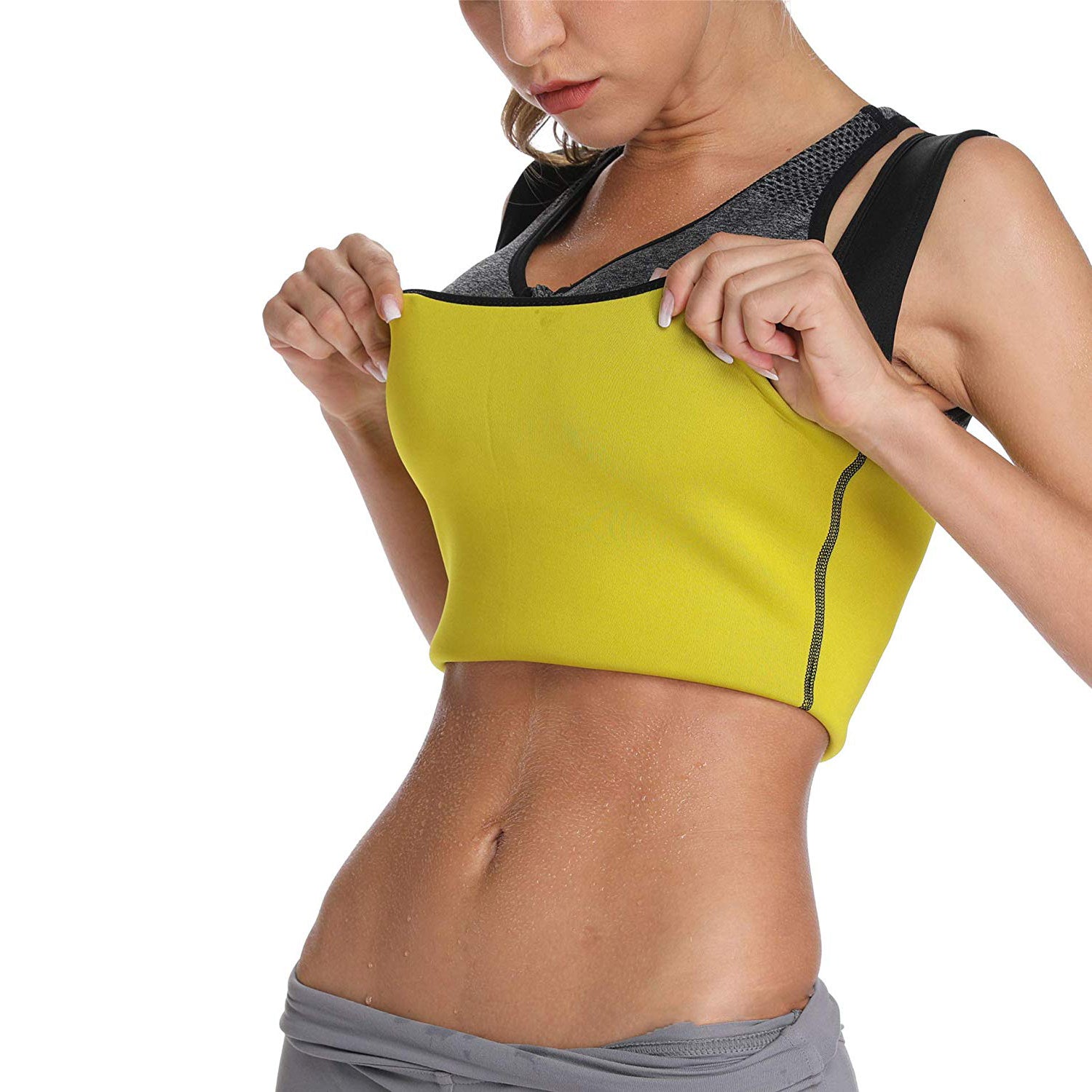 Evertone Waist Trimmer Belt for Weight Loss - 3-Layer Graphene & Neoprene Sauna Belt with Adjustable Heat Therapy - Perfect for Postpartum Recovery, Workout & Home Spa Use