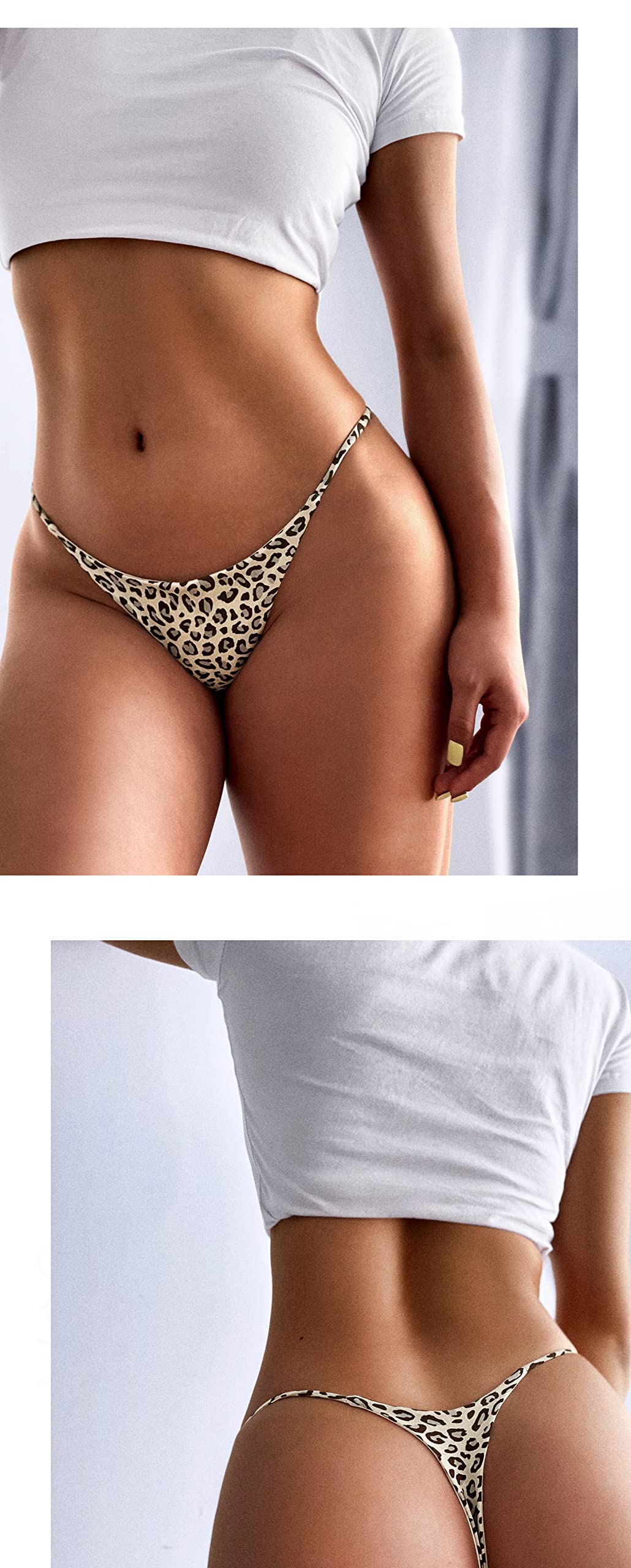 **Aogda Women's Cotton Low Rise G-String Thongs - Soft & Comfortable Underwear for Everyday Wear, Yoga, and Sleep**