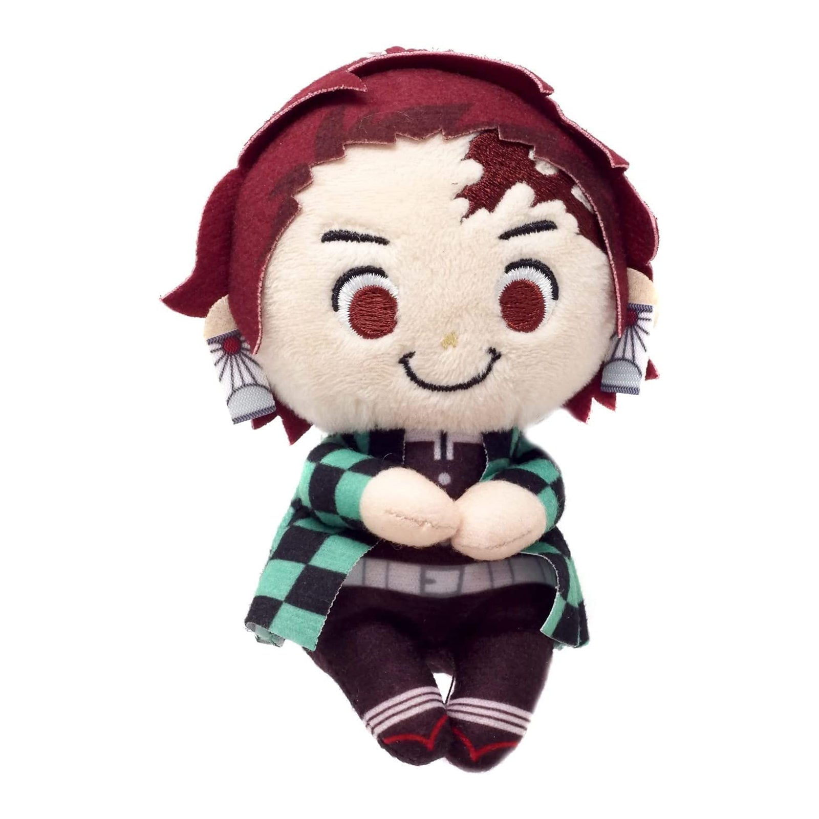 Demon Slayer Tanjiro Kamado 5 Inch Plush Doll - Anime Collectible Gift for Fans, Cosplay Accessory & Home Decor