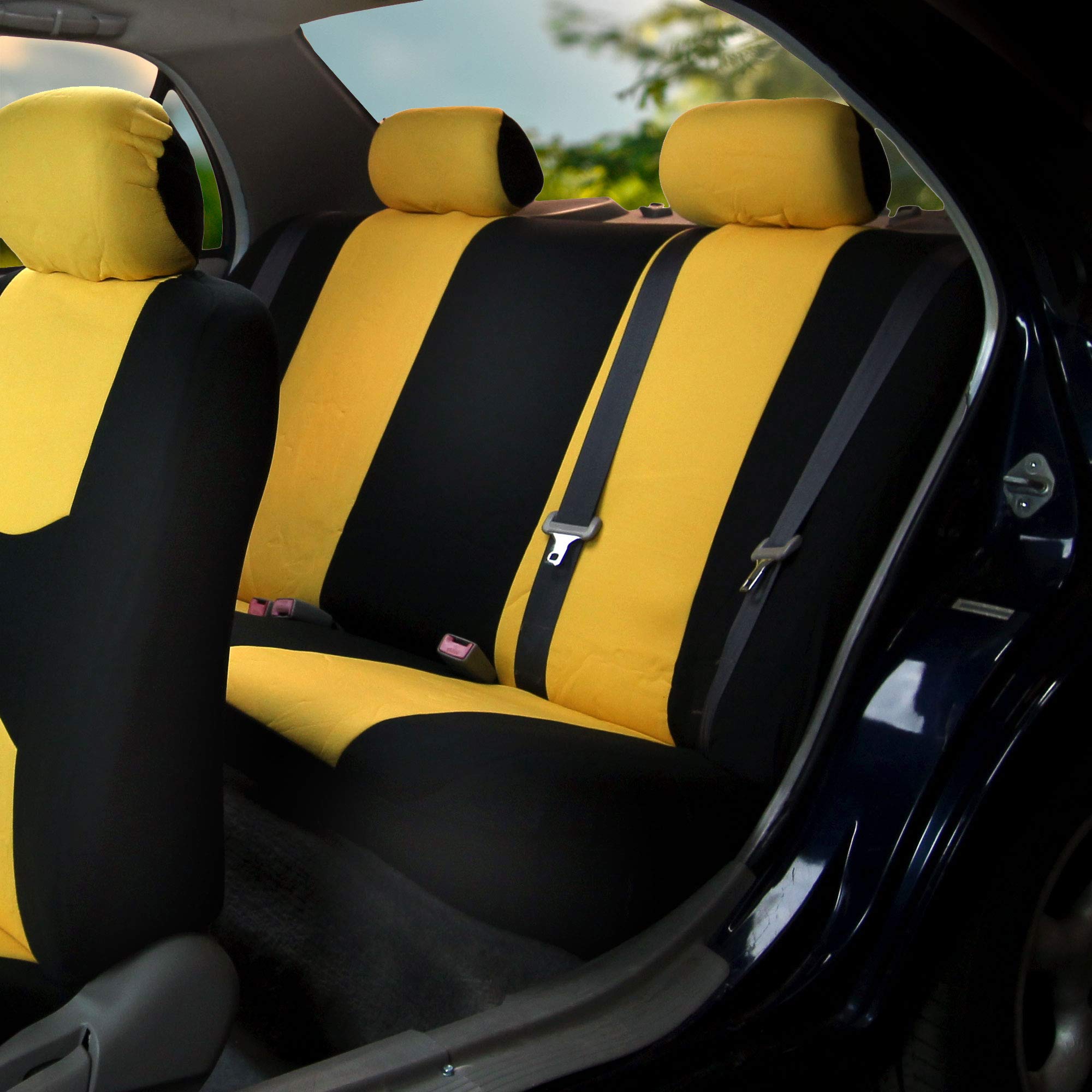 FH Group Universal Car Seat Covers - Full Set for Vans, Trucks & SUVs | Durable Interior Protection