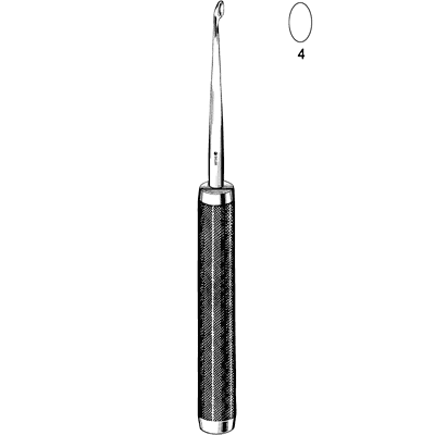 Cobb Bone Curette Surgical Instrument 11mm 40 Degree - 8106 for Spinal Surgery and Orthopedic Procedures