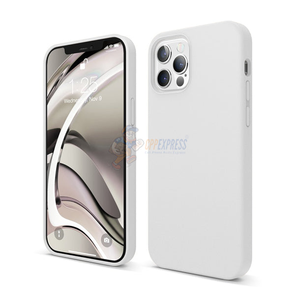 iPhone 12 Pro Max Case - Slim Soft Silicone Protective Cover with Shockproof Design (White) - Perfect for Daily Use, Travel & Outdoor Activities