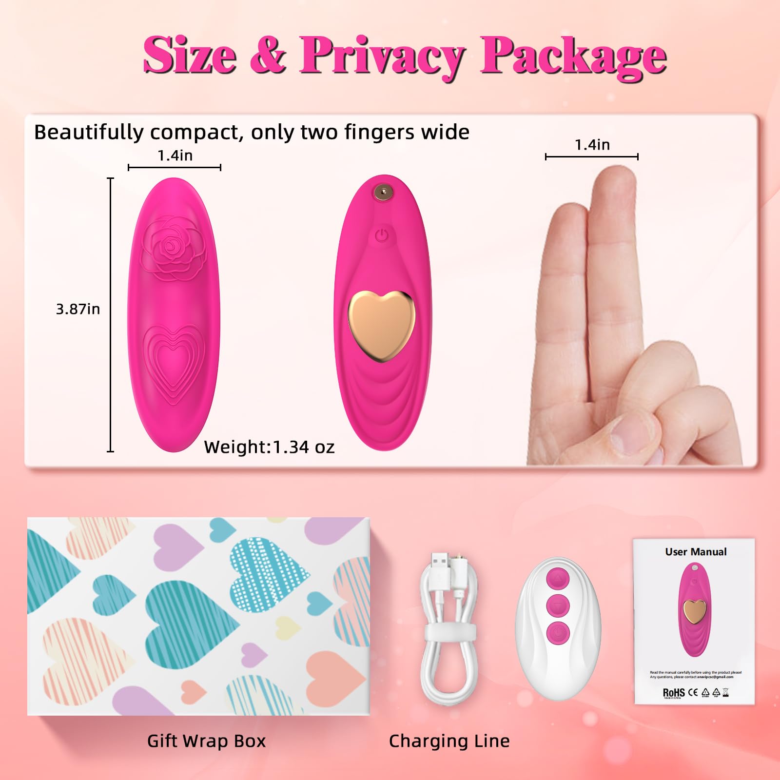 **9+9 Dual Vibration Modes Mini Butterfly Vibrator for Women & Couples - APP & Remote Control, Rose-Shaped Adult Sex Toy - Perfect for Solo Play & Romantic Nights**