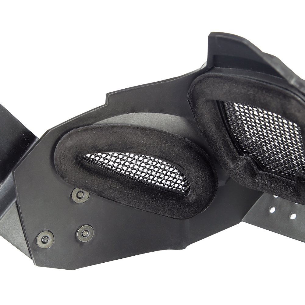 Paintball Mask Half Face Steel Mesh - Tactical Protective Lower Face Mask for Airsoft, Wargame & Outdoor Sports | Perfect for Airsoft Battles, Paintball Games & Tactical Training