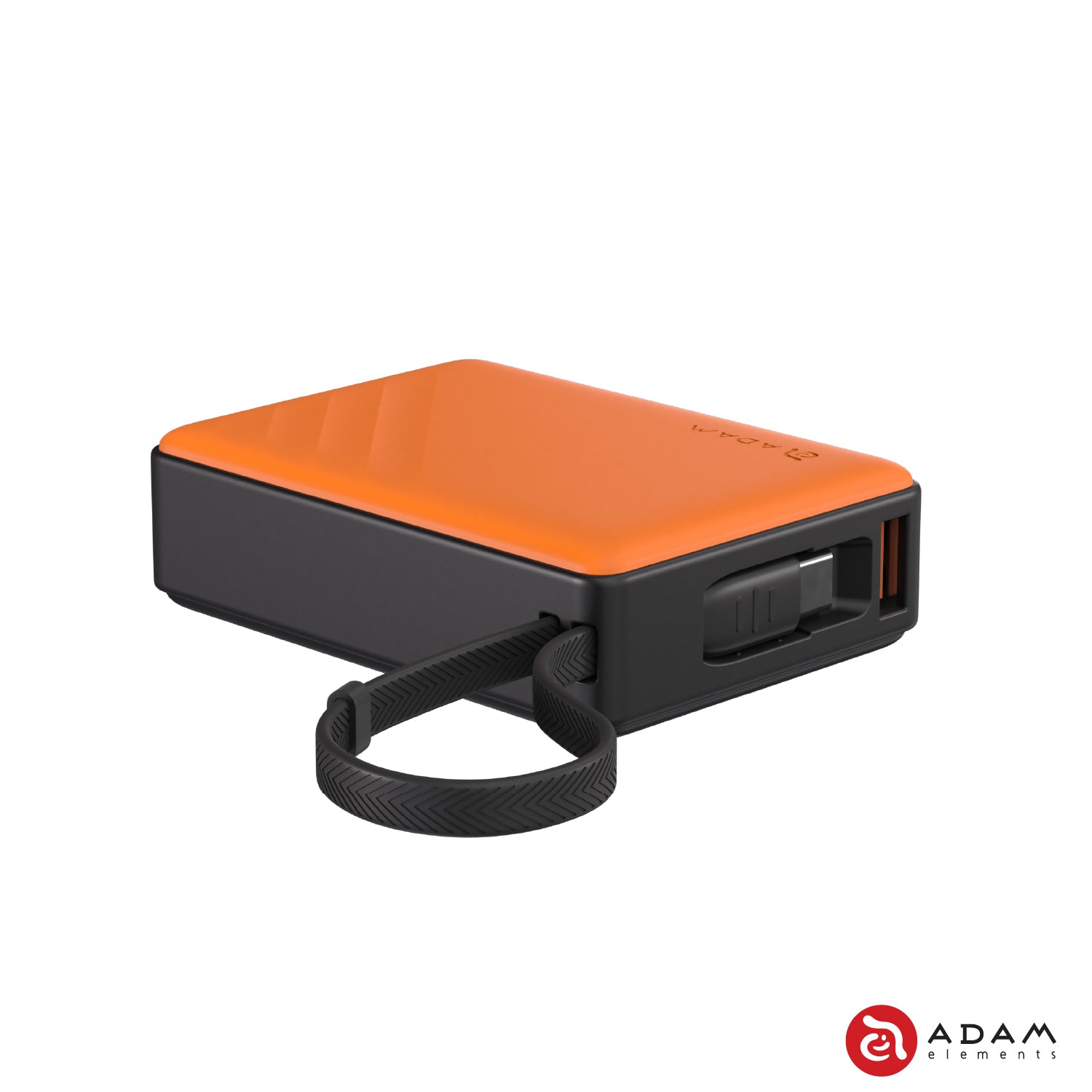 ADAM elements GRAVITY 30W Fast Charging Power Bank with Built-in Cable | Portable Charger for iPhone, Android, Tablets | Perfect for Travel, Camping, Emergency Power Backup