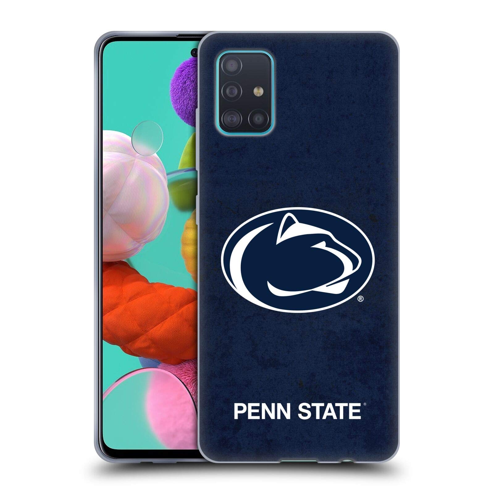 Penn State University PSU Distressed Soft Gel Case for Samsung Galaxy A51 (2019) - Officially Licensed by Head Case Designs, Perfect for Campus Life & Everyday Protection