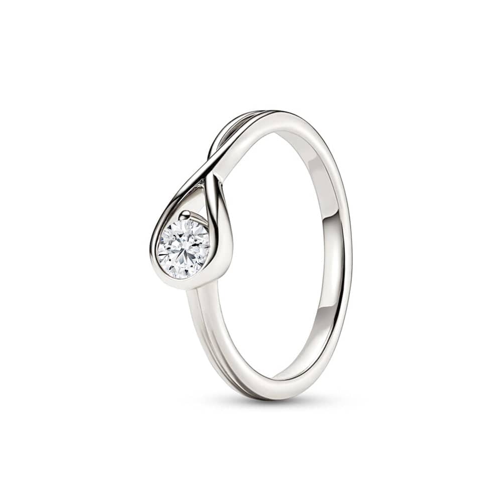 Lab Grown Diamond Promise Ring - 1 Carat Round Cut Solitaire Engagement Ring for Women, 14K White Gold, Ethical & Conflict-Free (Perfect for Proposals, Anniversaries, Valentine's Day Gifts)