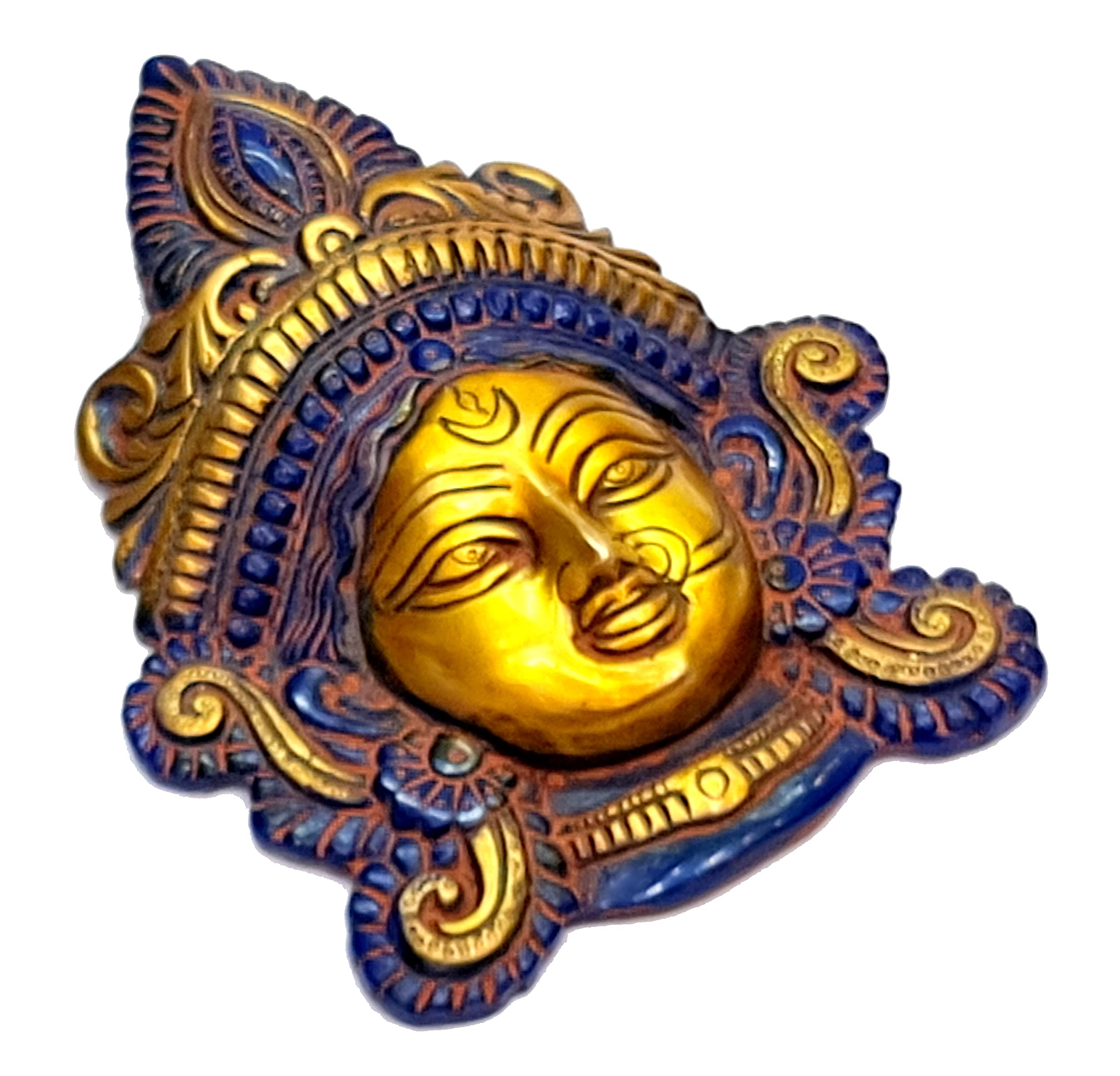 eSplanade Brass Maa Durga Statue - 7.25 Inch Hindu Goddess Idol for Home Mandir, Puja Altar & Spiritual Decor | Perfect for Diwali, Navratri & Daily Worship