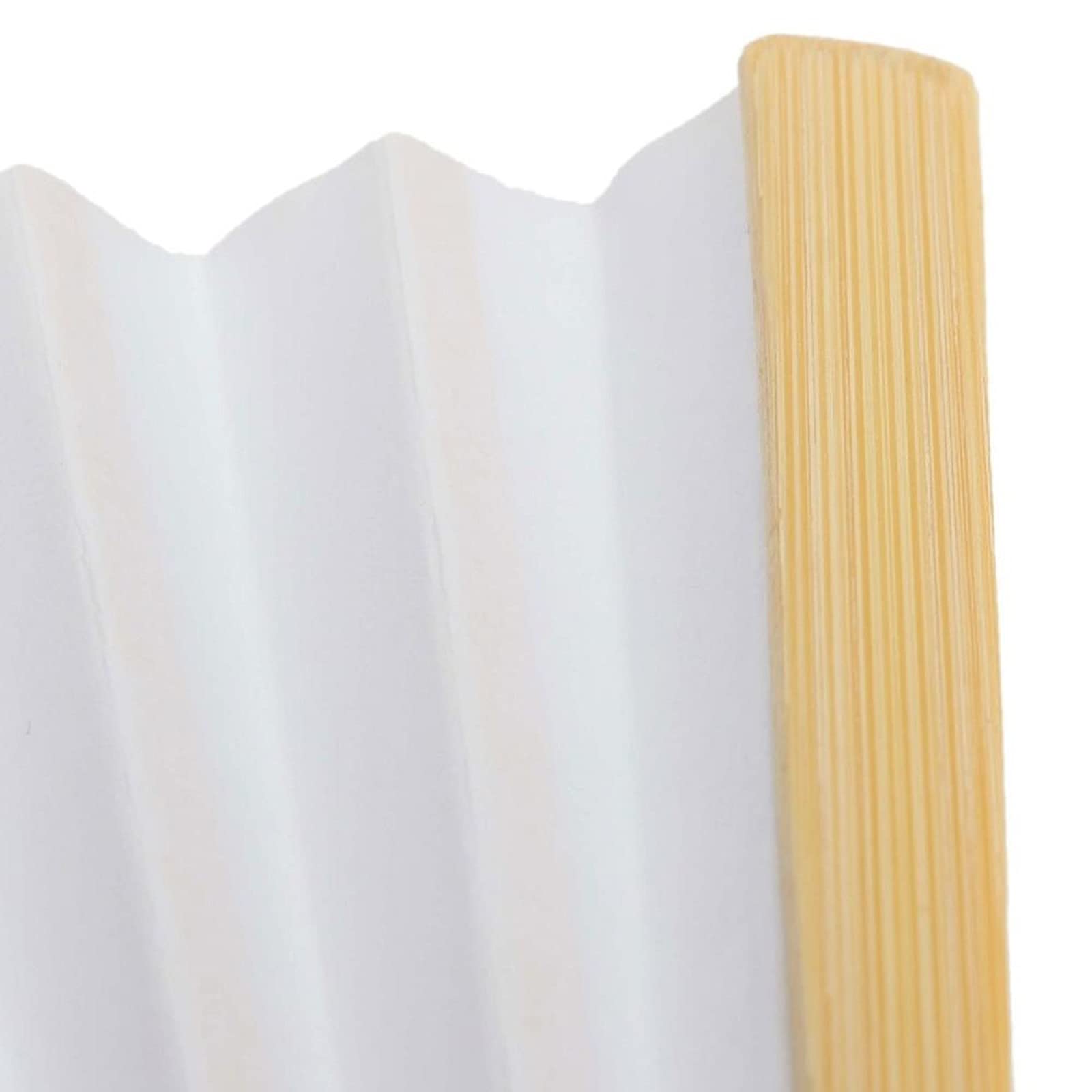 10Pcs DIY Bamboo Handheld Folding Paper Fans - Blank White Foldable Fans for Kids Drawing, Wedding Decor, Dance Parties & Home Decoration - Perfect for Summer Cooling, Arts & Crafts, and Event Decorations