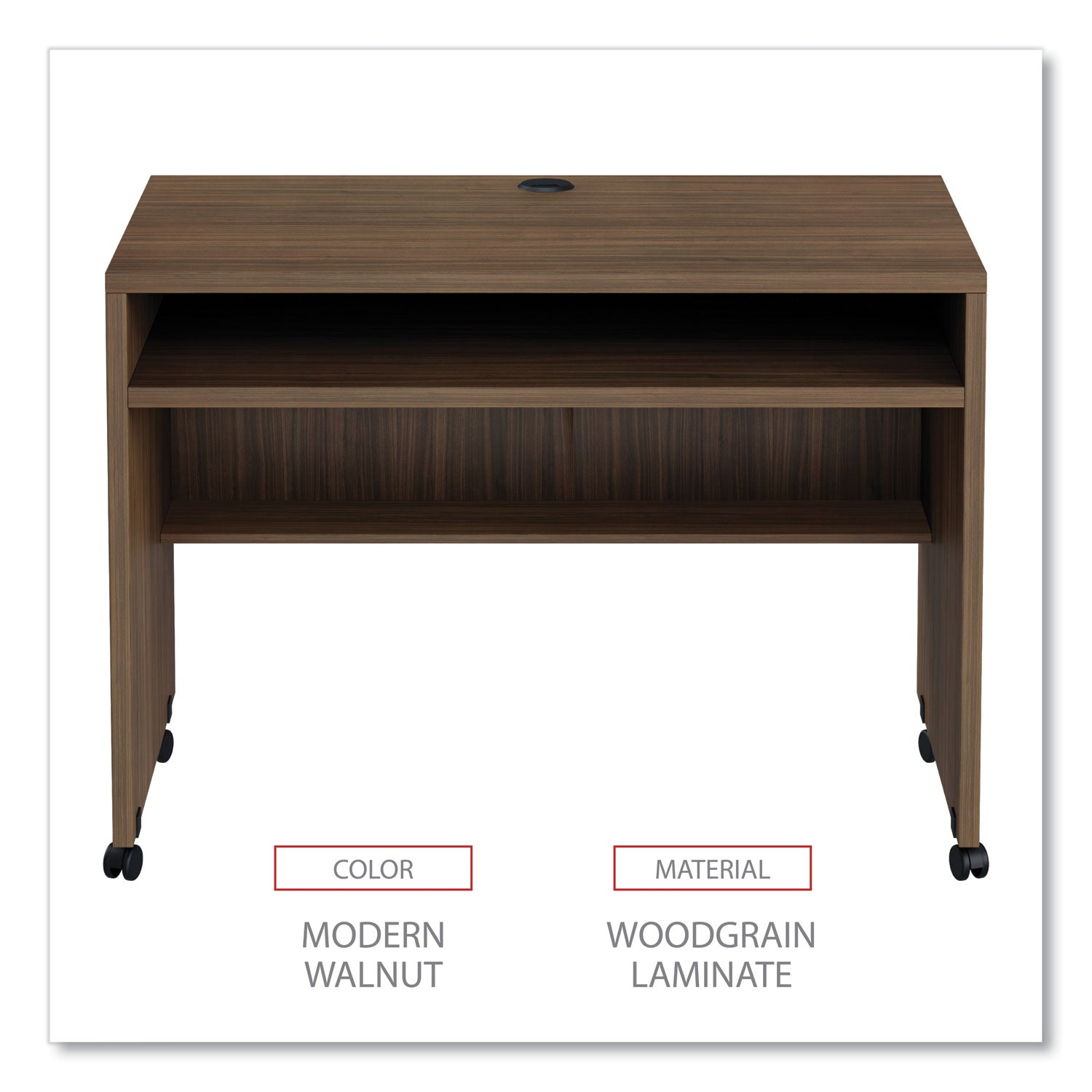 Alera Valencia Series Mobile Workstation Desk - 41.38