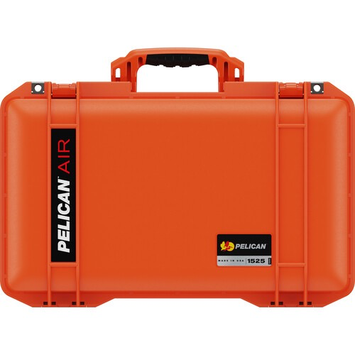 Pelican 1525AirWF Waterproof Hard Carry Case with Custom Foam Insert & Liner - Orange | Shockproof Protection for Cameras, Drones & Electronics | Perfect for Travel, Outdoor Adventures & Professional Use