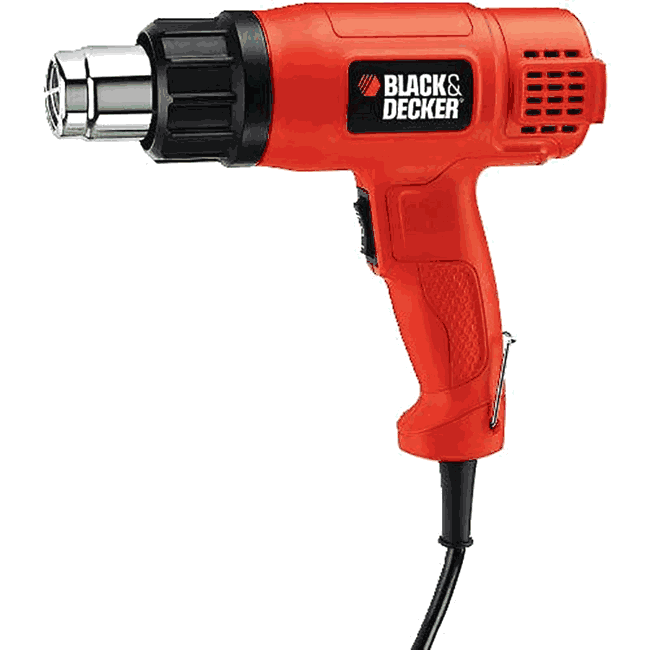 Black and Decker KX 1650 Heat Gun 220V - Professional Electric Heat Gun for DIY, Paint Stripping, Shrink Wrapping, Thawing Pipes - Ideal for Home Improvement and Craft Projects