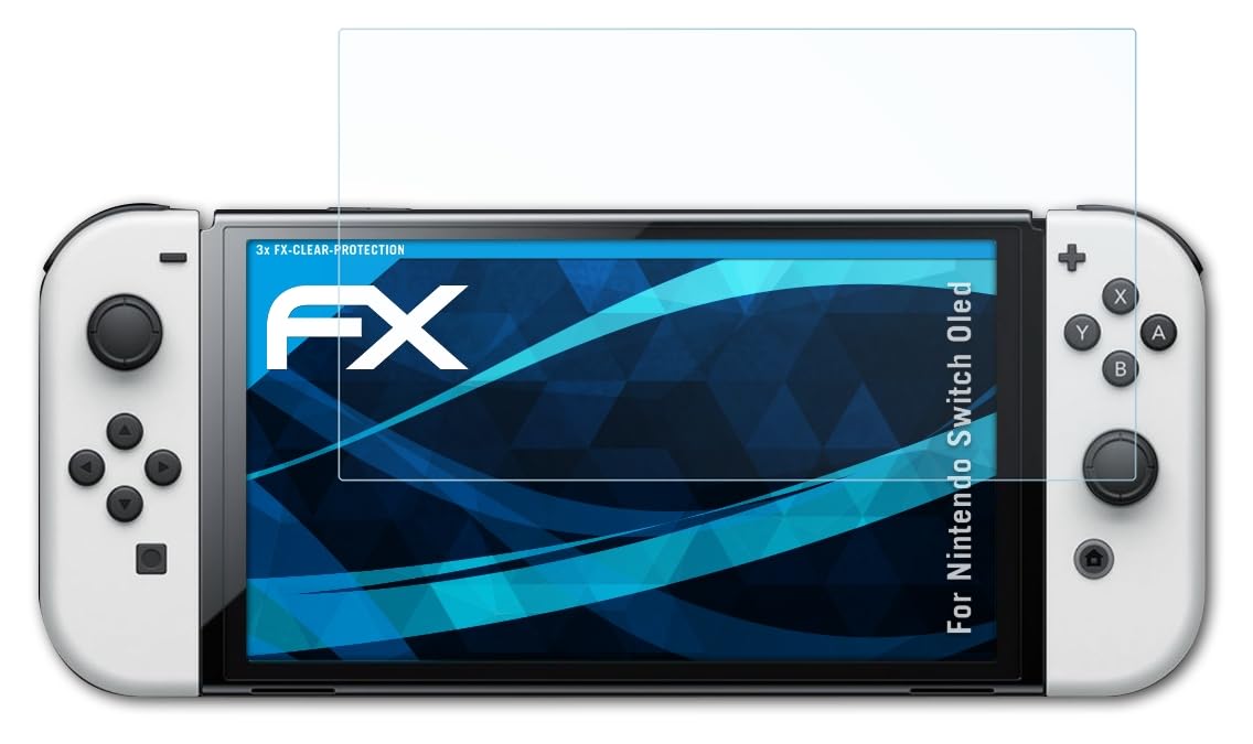 Nintendo Switch OLED Screen Protector - 3 Pack Ultra Clear FX Protective Film for Scratch & Impact Resistance | Perfect for Gaming, Travel & Everyday Use