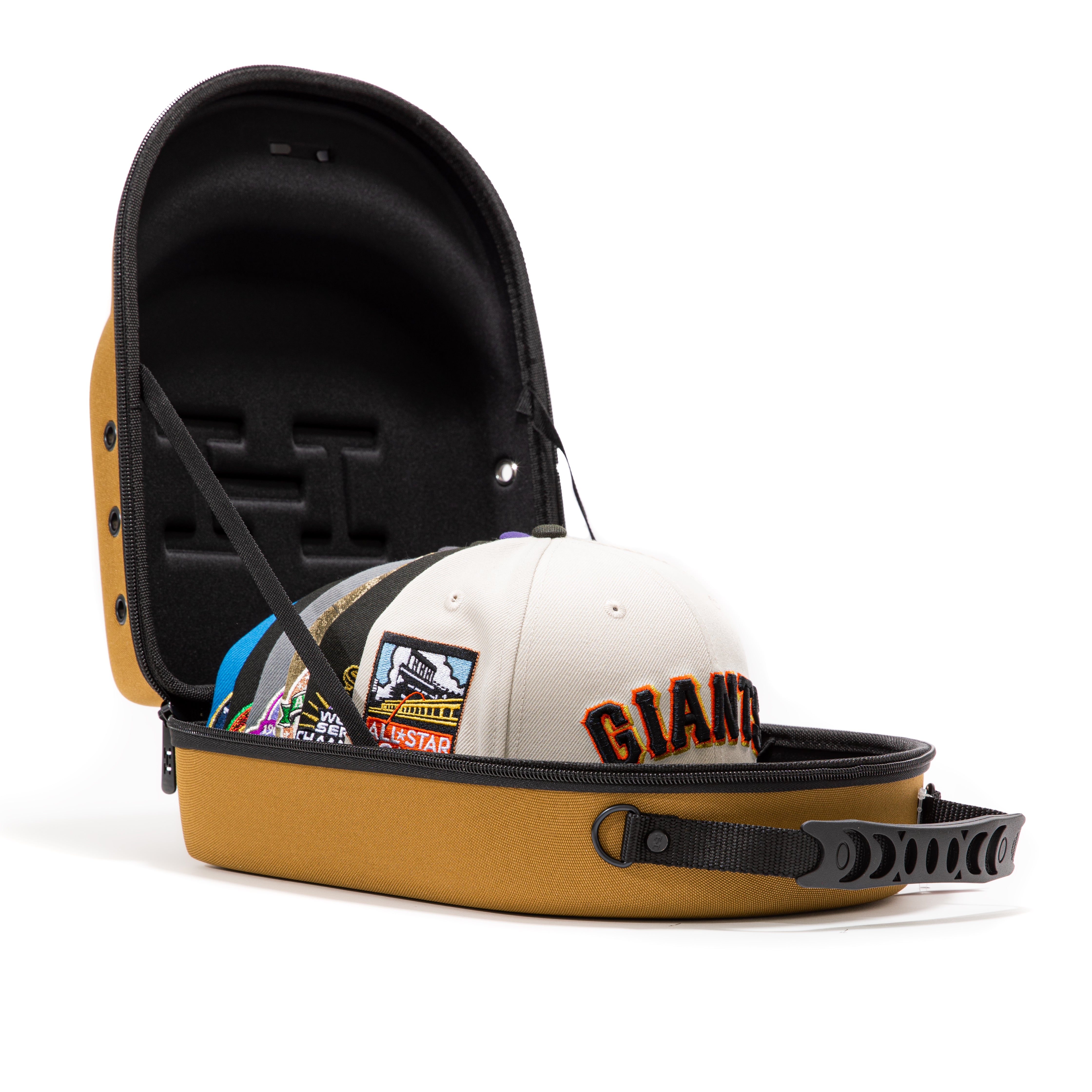 6-Piece Hat Club Hat Carrier in Brown - Perfect for Travel, Storage & Organizing Baseball Caps