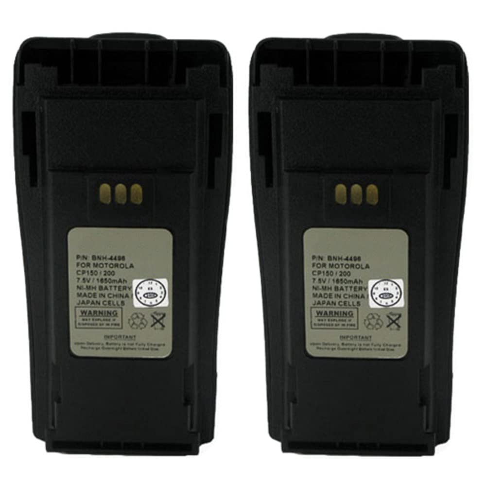 Empire 2-Way Radio Batteries - Ni-MH 7.5V 1650mAh Replacement for Motorola BNH-4496 & NNTN4851 - 2-Pack Combo for Long-Lasting Communication | Perfect for Construction Sites, Security Teams & Outdoor Adventures