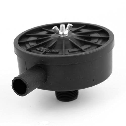 Youmine 20mm Thread Black Plastic Air Compressor Exhaust Filter Muffler - Replacement Part for Air Compressors | Workshop, Garage & DIY Projects