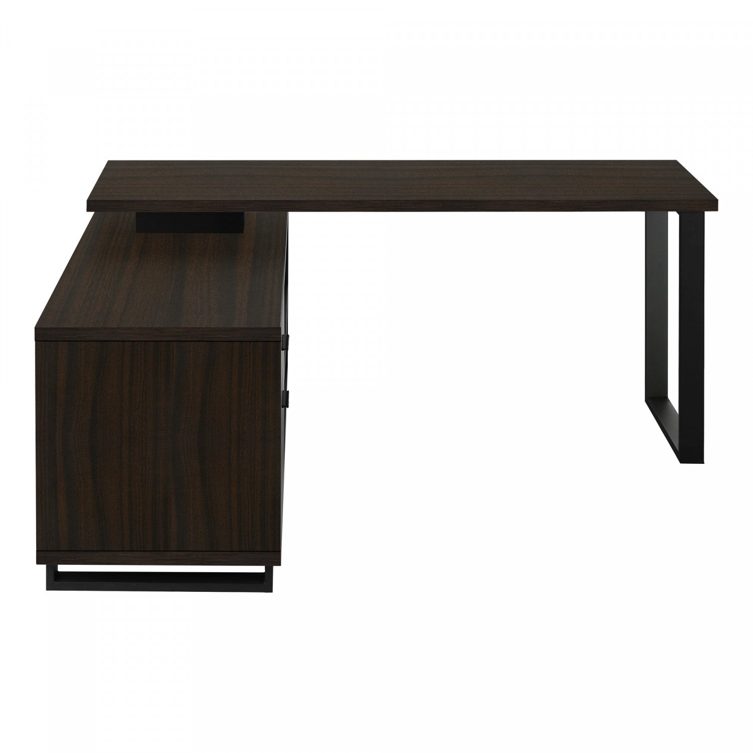 Runo Desk - Espresso Brown Home Office Desk for Small Spaces | Modern Writing & Computer Desk for Work or Study | Perfect for Apartments, Dorms & Workspaces