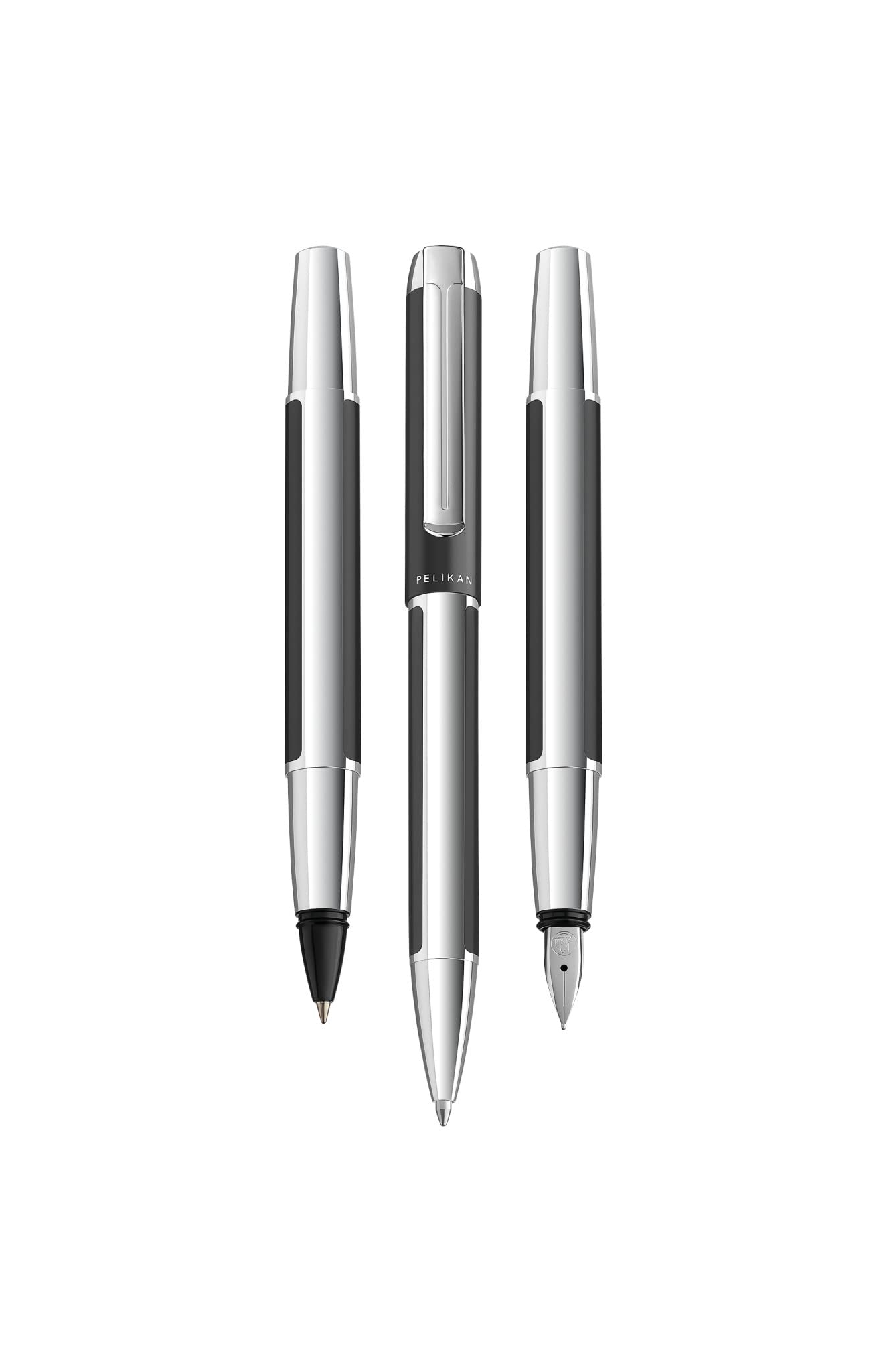 Pelikan Pura R40 Rollerball Pen with Refill - Premium Anthracite Ink Pen for Smooth Writing | Ideal for Office, School & Gift Giving