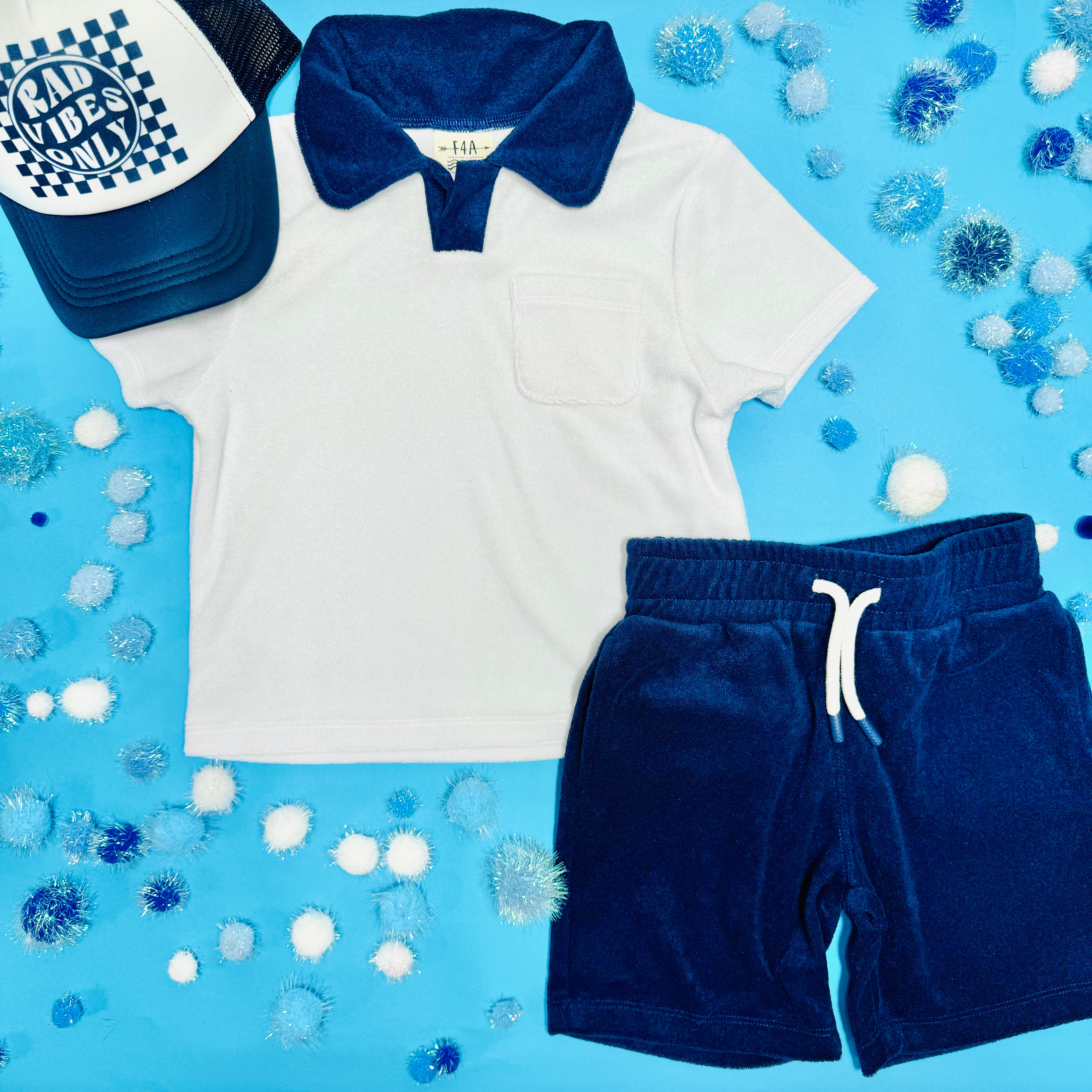 Coastal Terry Shorts for Men - Soft & Comfortable Lounge Shorts - Perfect for Beach, Gym, and Summer Relaxation