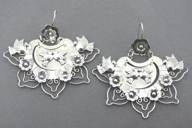 Sterling Silver Frida Earrings - Elegant Handmade Jewelry for Women - Perfect for Parties, Weddings & Everyday Wear