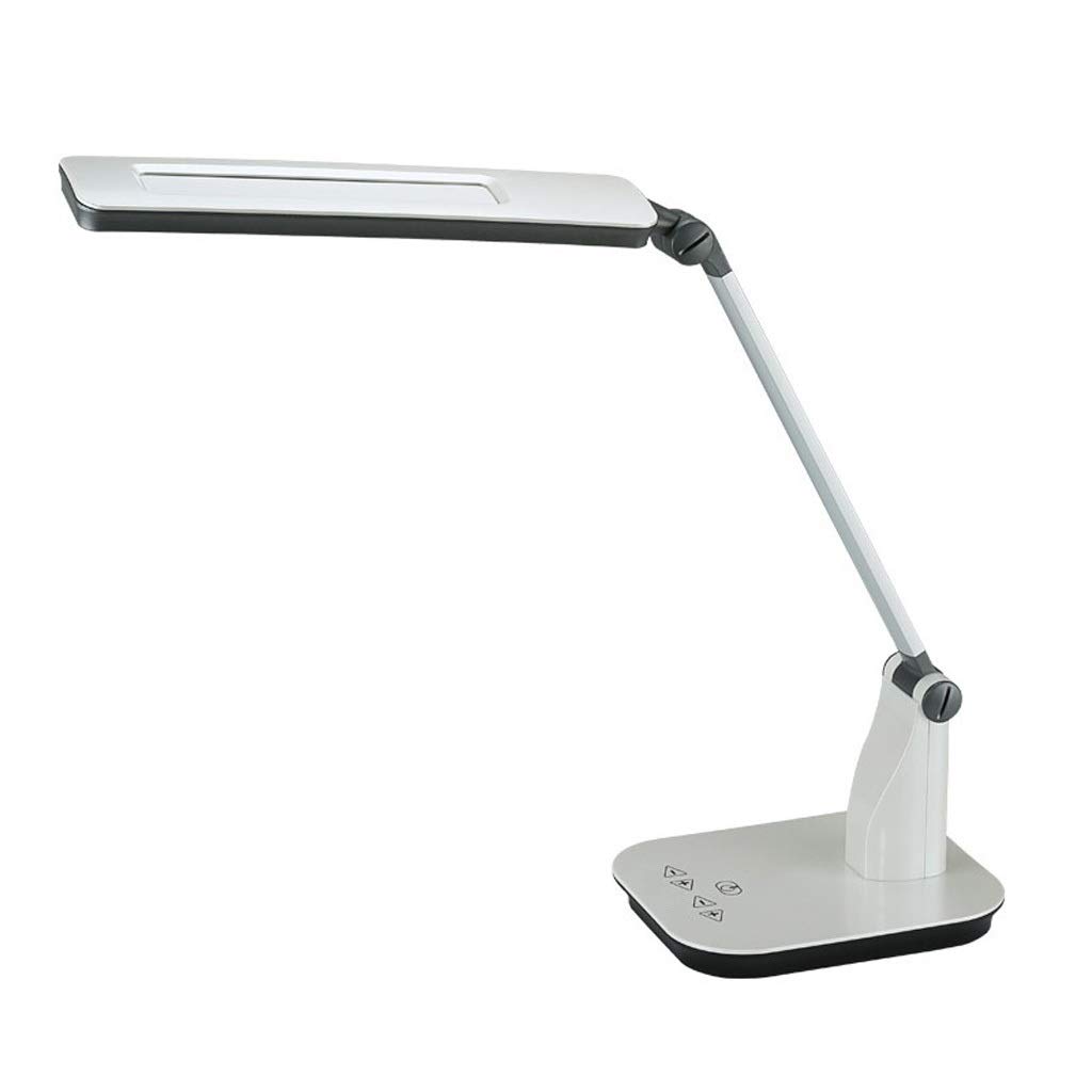 LED Desk Lamp for Study & Work - Portable Foldable Eye Protection Reading Light with Plug-in, Perfect for Dormitory, Office & Home Use (White) - Ideal for Students, Professionals & Nighttime Reading