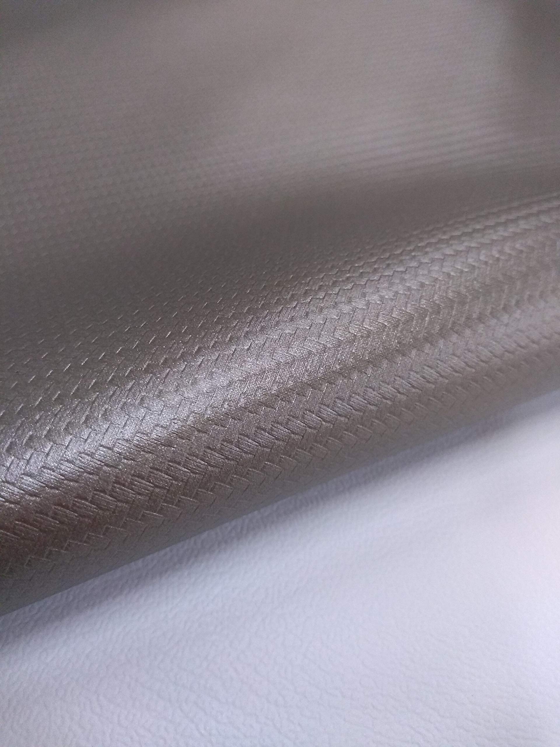 Premium Carbon Fiber Marine Vinyl Fabric - Gold Color, 5 Yards (180