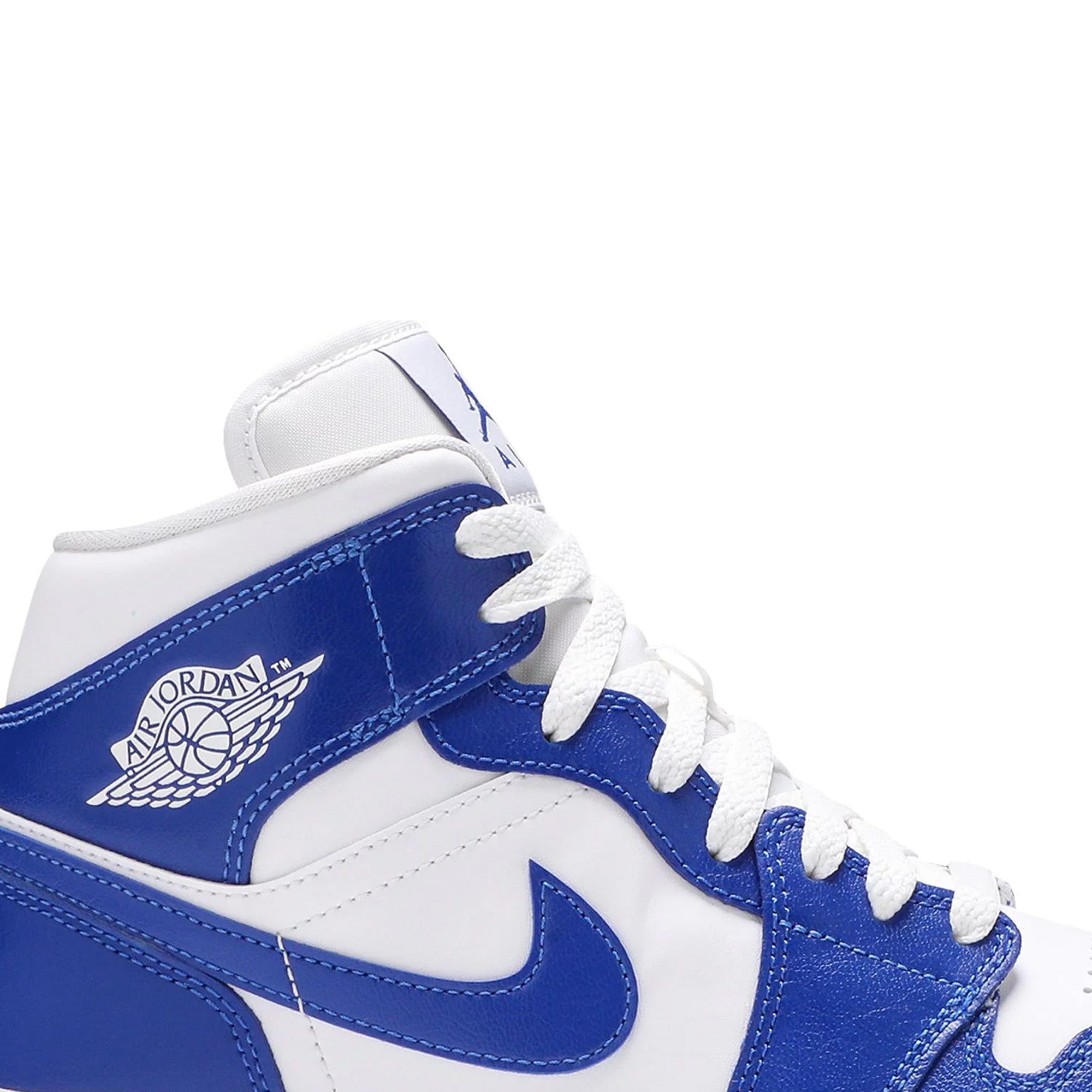 Air Jordan 1 Mid 'Kentucky Blue' Basketball Shoes for Men - Premium Leather Sneakers for Casual Wear & Street Style | Perfect for Basketball, Gym & Everyday Fashion