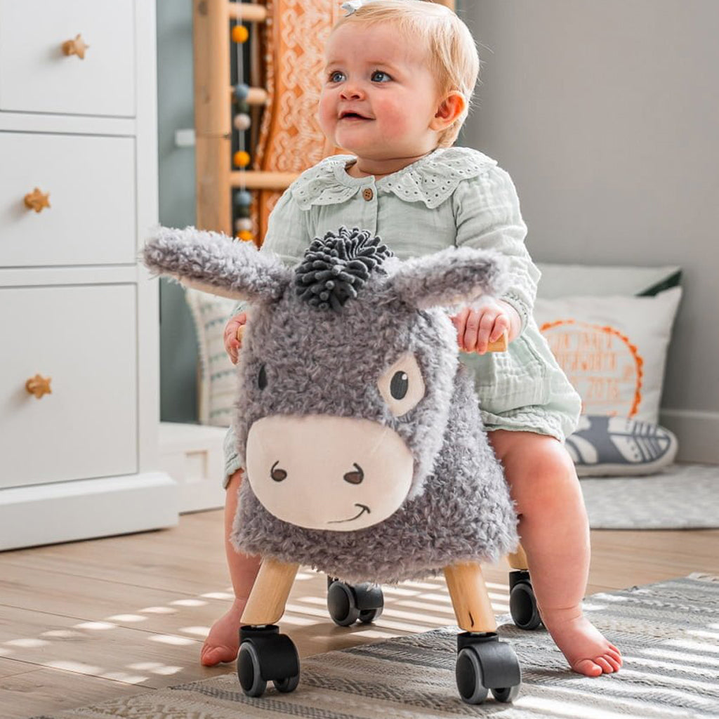 Bojangles Ride-On Donkey Toy for Kids - Interactive Rocking Animal Toy for Indoor & Outdoor Play - Perfect for Birthday Gifts & Toddler Pretend Play
