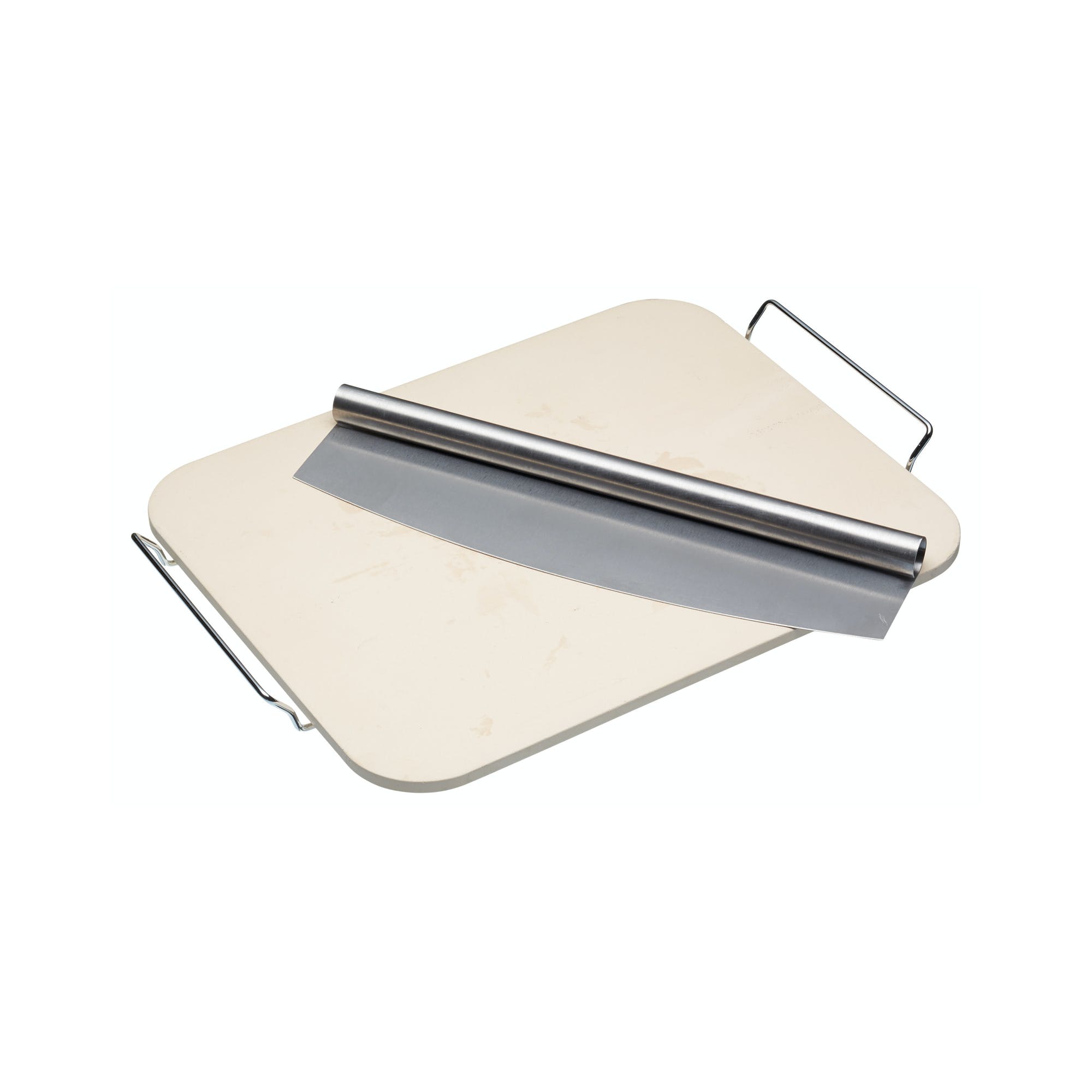Premium Italian Large Pizza Stone & Cutter Set - 15