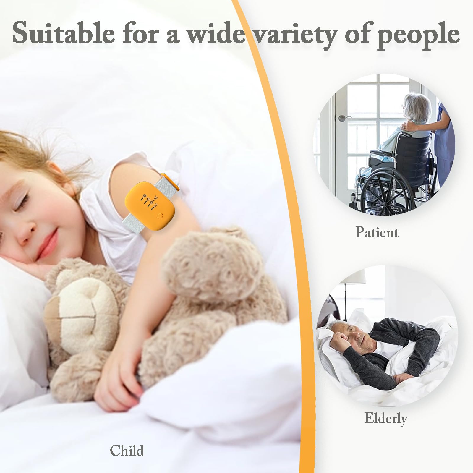 Bedwetting Alarm for Boys and Girls - 3 Mode Pee Alarm for Kids | Potty Training Device for Older Children | Nighttime & Travel Use for Dry Nights