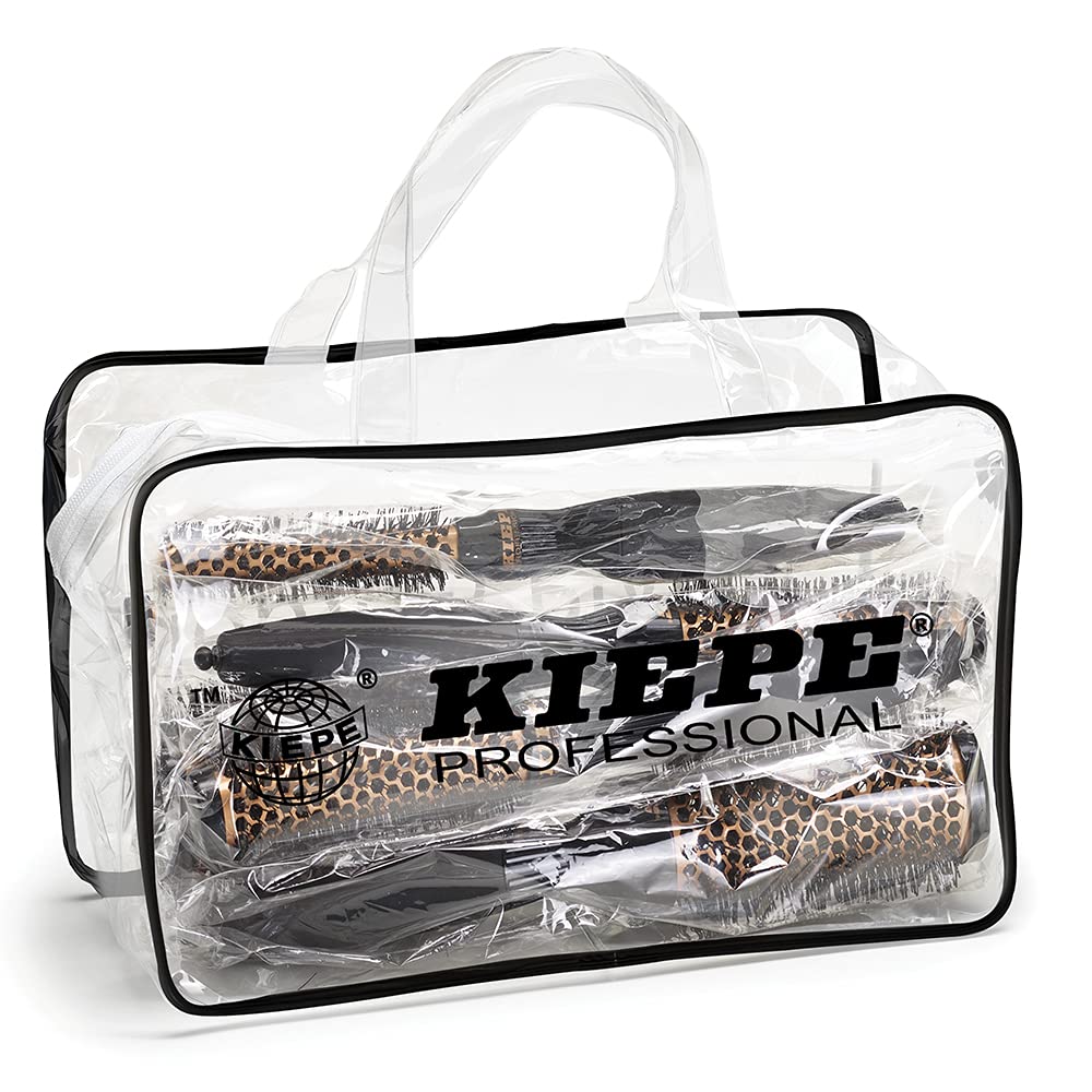 Kiepe Italia 5-Piece Pure Rose Gold Professional Makeup Brush Set - Perfect for Foundation, Blending, Contouring & Highlighting